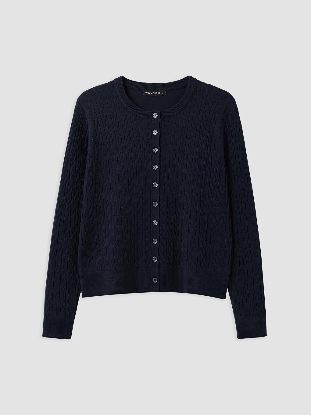 Cable Knit Patterned Women's Knitwear Cardigan-4