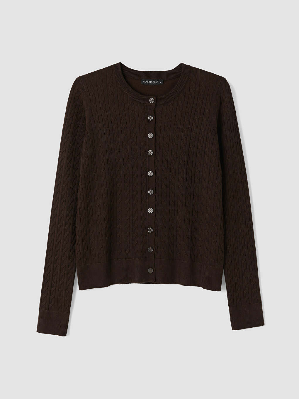 Cable Knit Patterned Women's Knitwear Cardigan-4