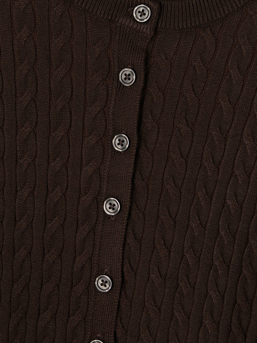 Cable Knit Patterned Women's Knitwear Cardigan-5