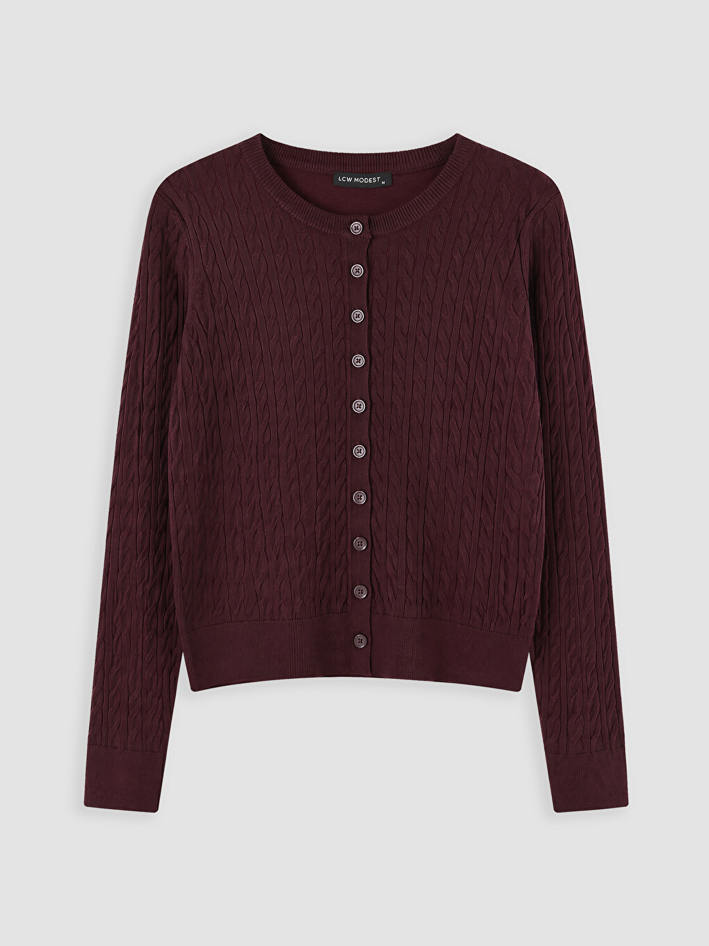 Cable Knit Patterned Women's Knitwear Cardigan-4