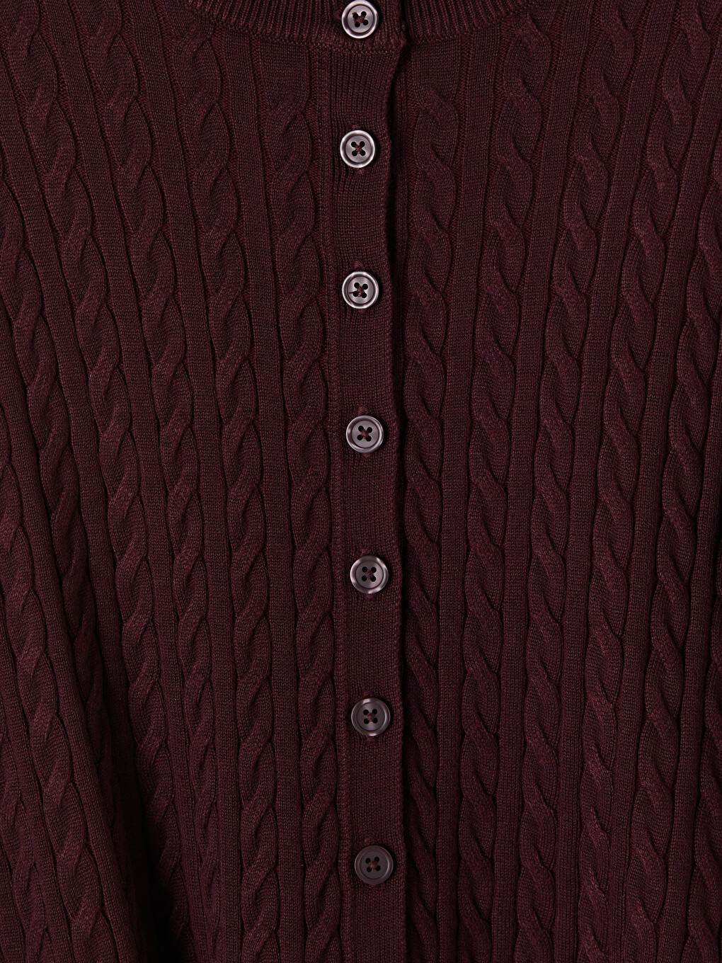 Cable Knit Patterned Women's Knitwear Cardigan-5
