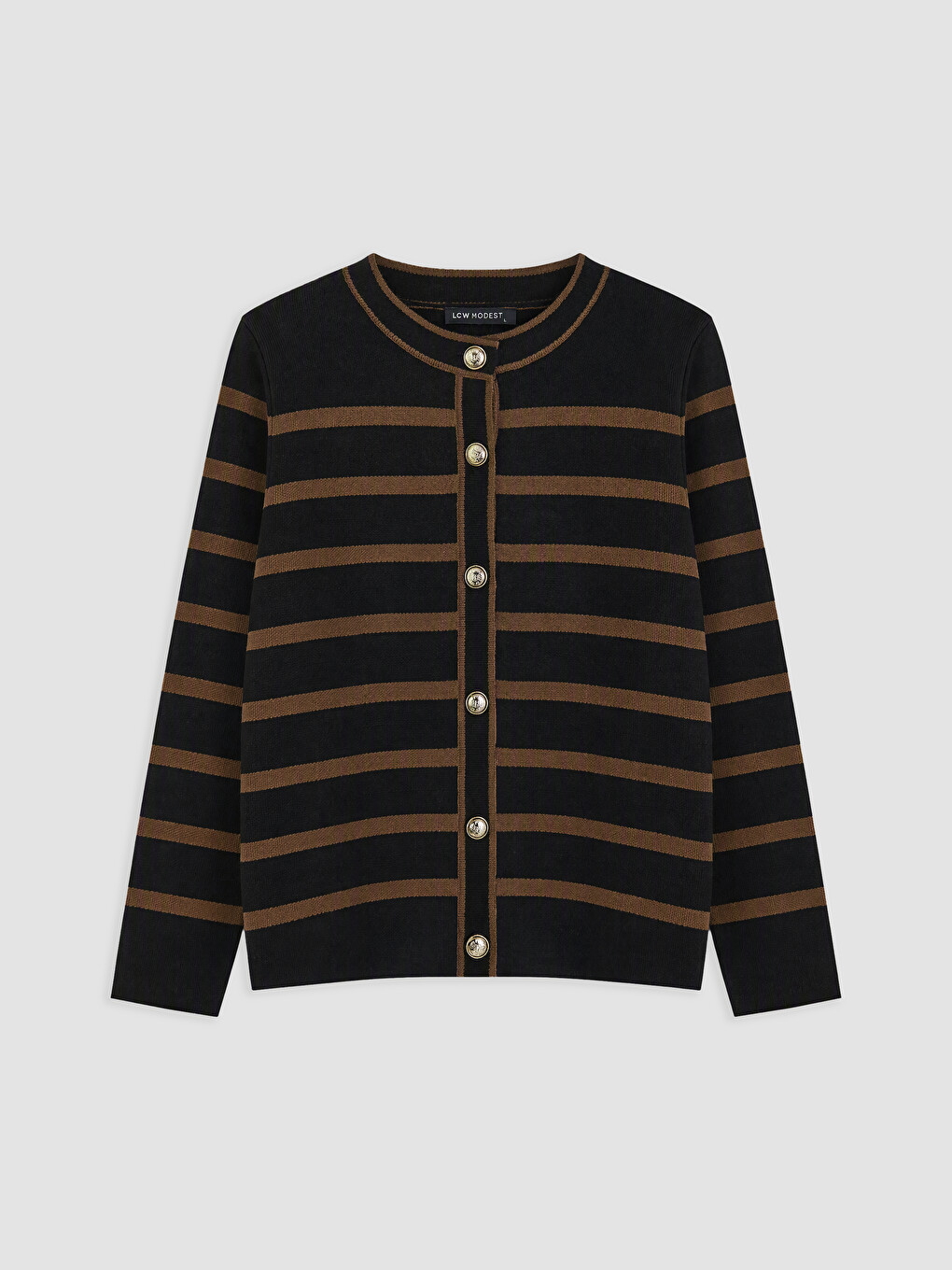 Woman Brown Cardigan-4