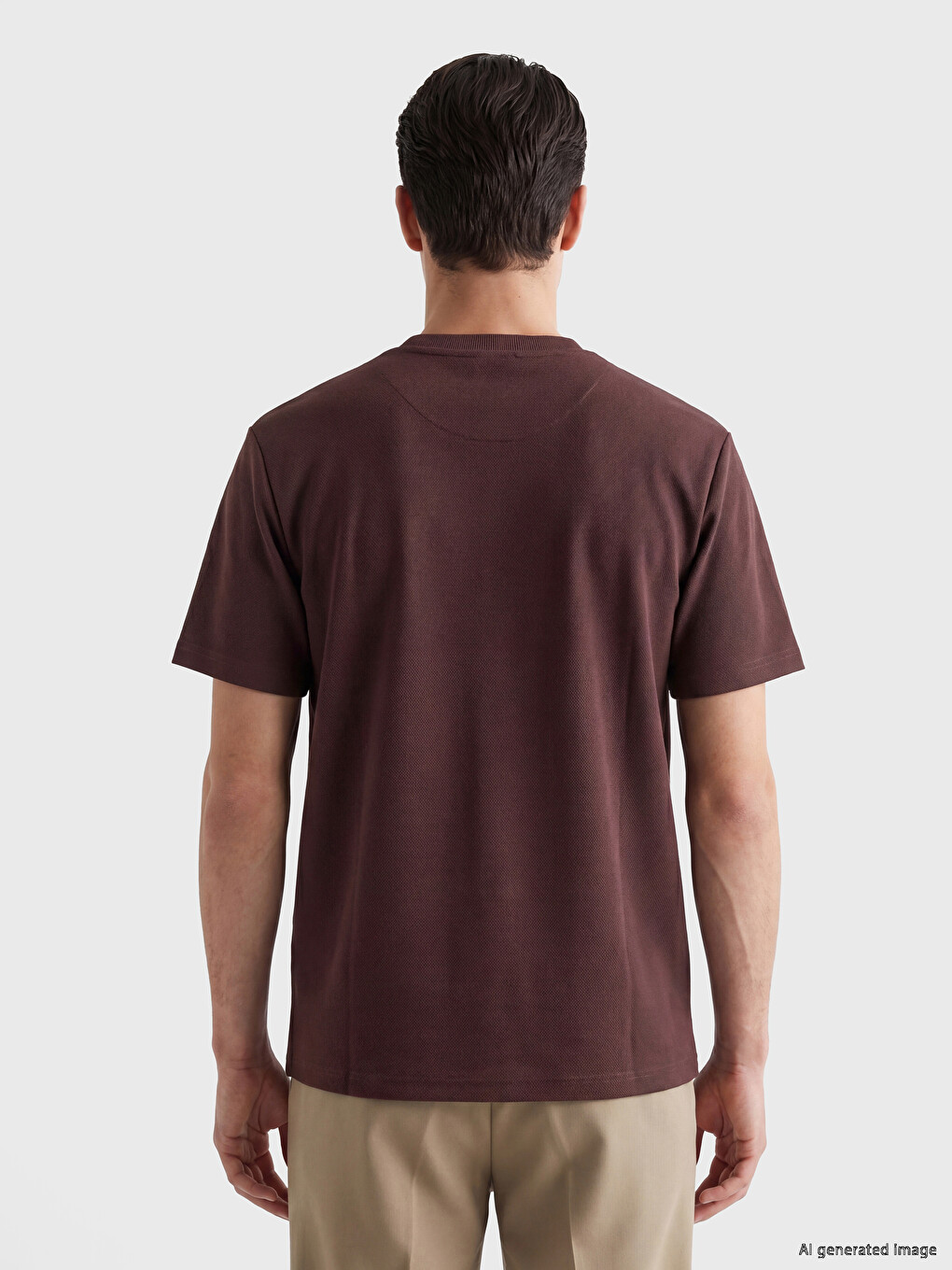 T-shirt Homme Col Rond Piqué-3