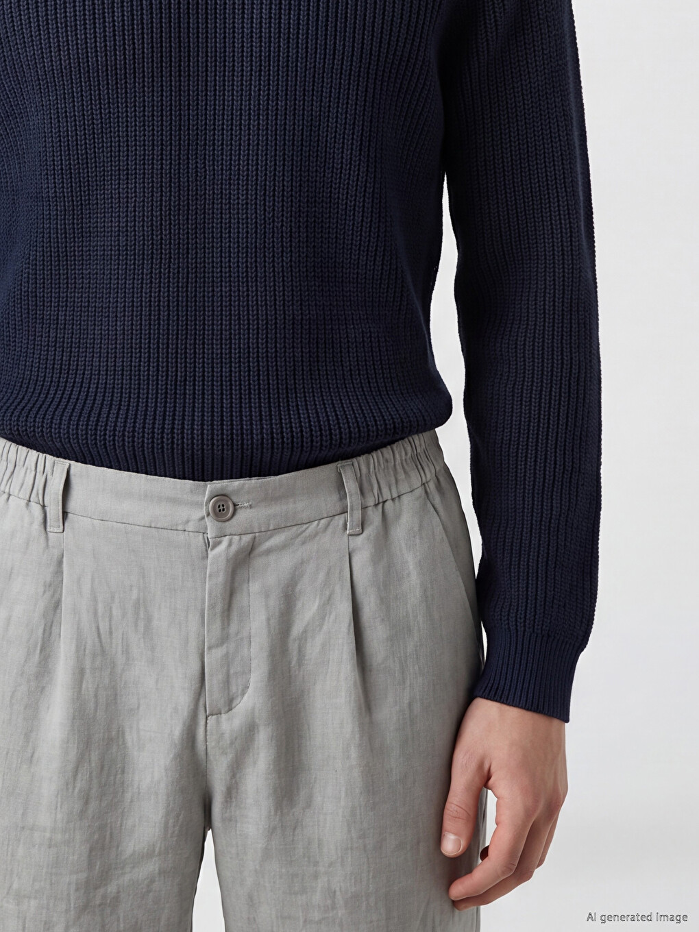 Man Navy Sweater-2