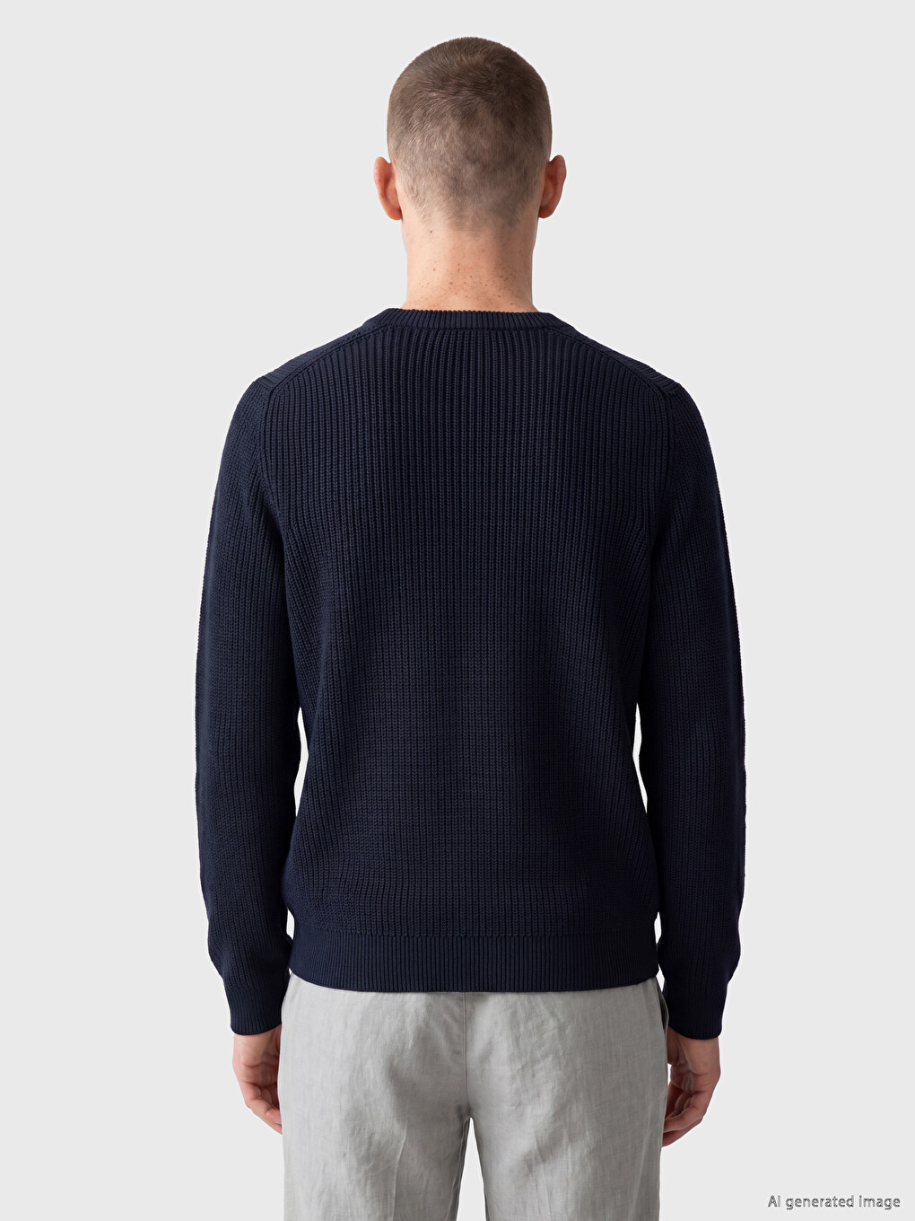 Man Navy Sweater-3