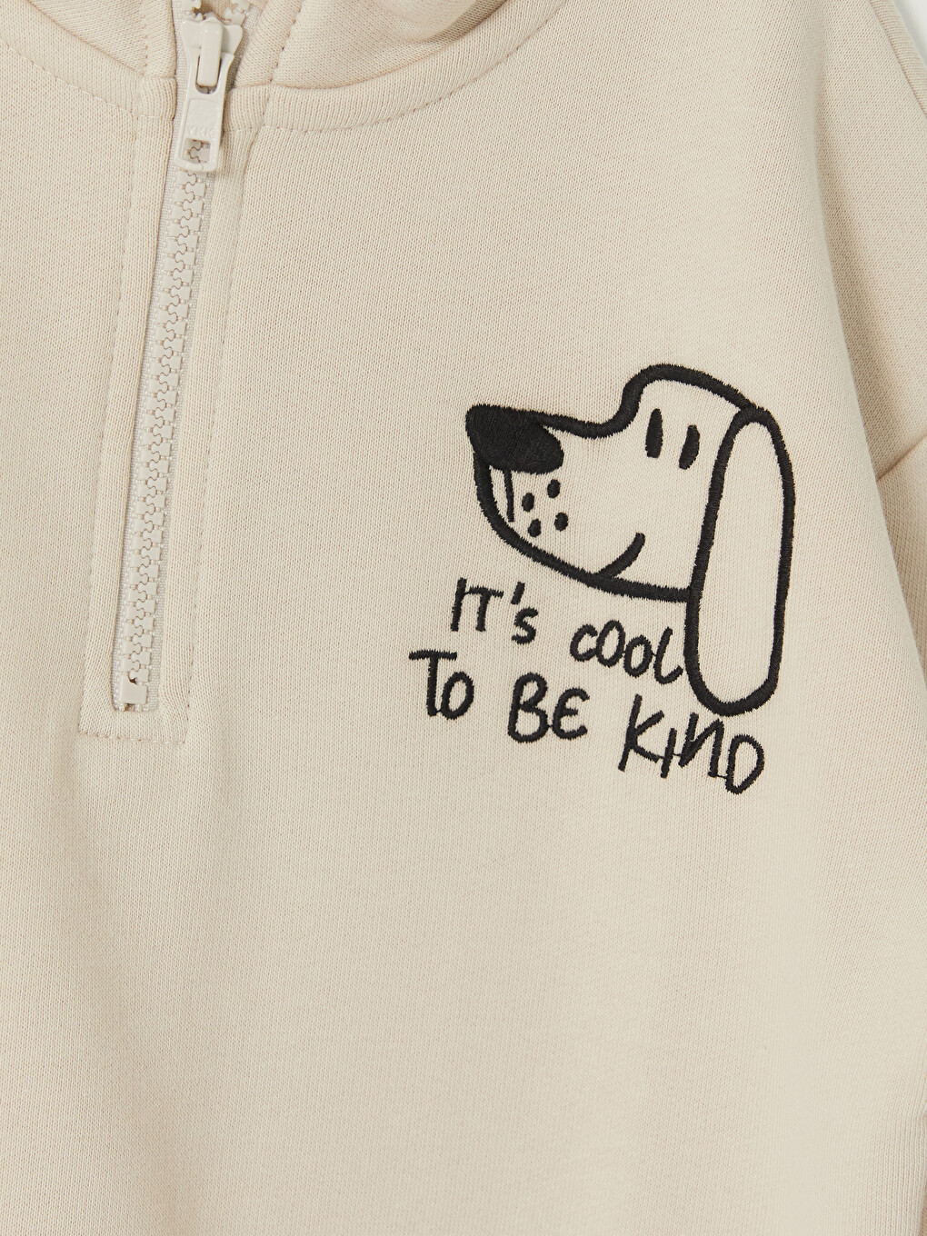 Gri Baskılı Erkek Çocuk Kalın Sweatshirt-1