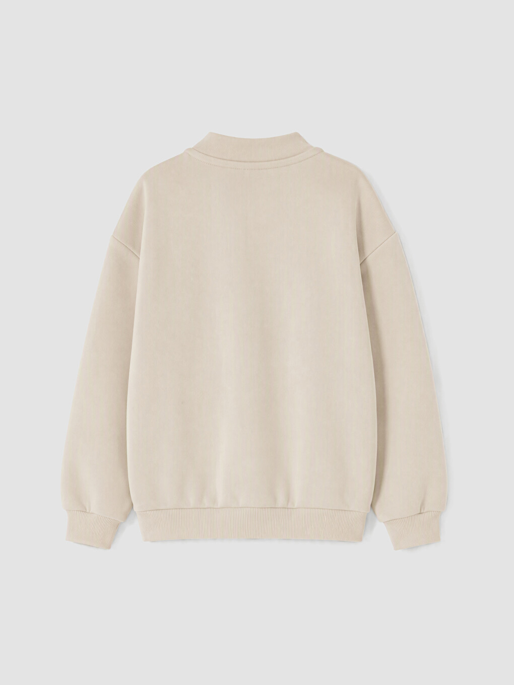 Gri Baskılı Erkek Çocuk Kalın Sweatshirt-2