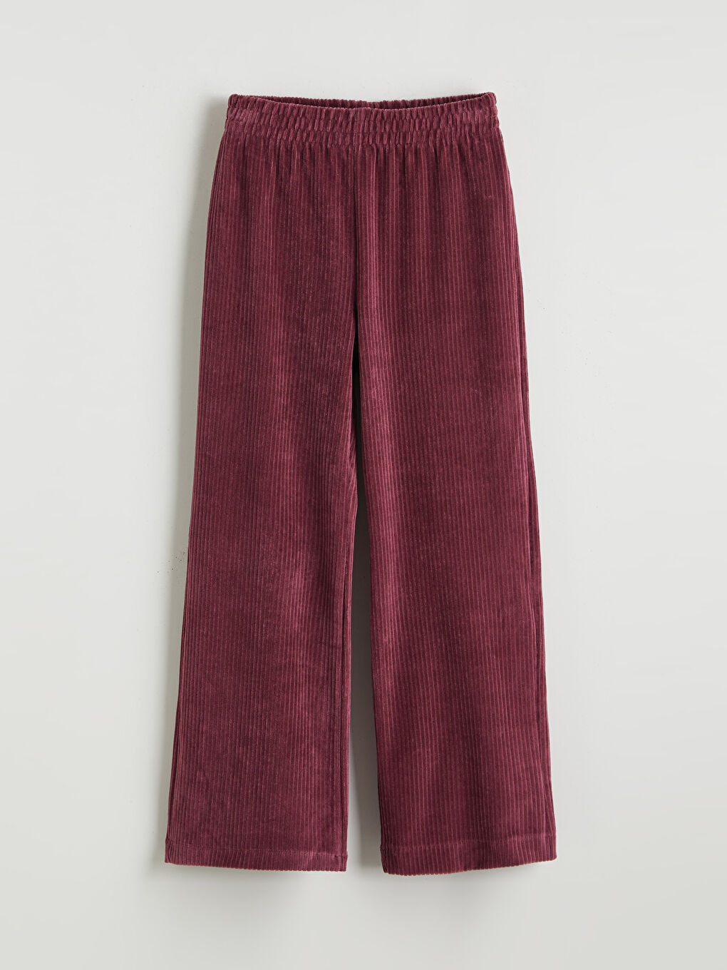 Mürdüm Beli Lastikli Kadife Kız Çocuk Eşofman Altı