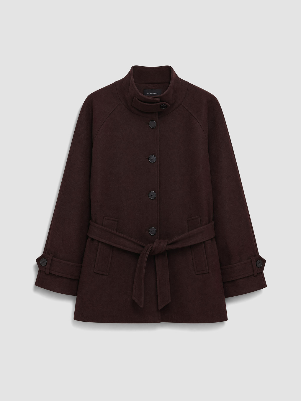 Woman Plum Coatigan-5