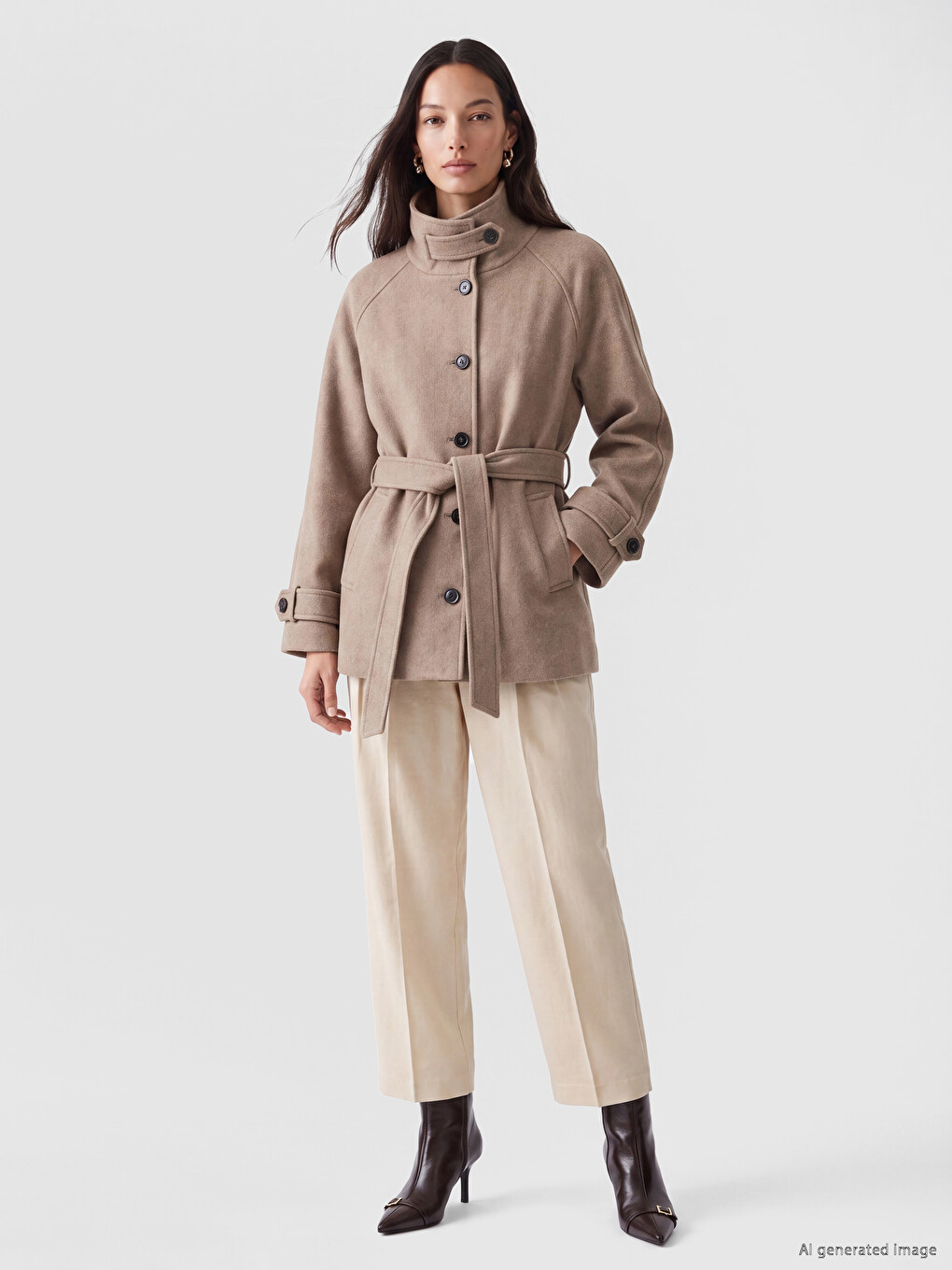 Mock Neck Women's Cachet Coatigan-1