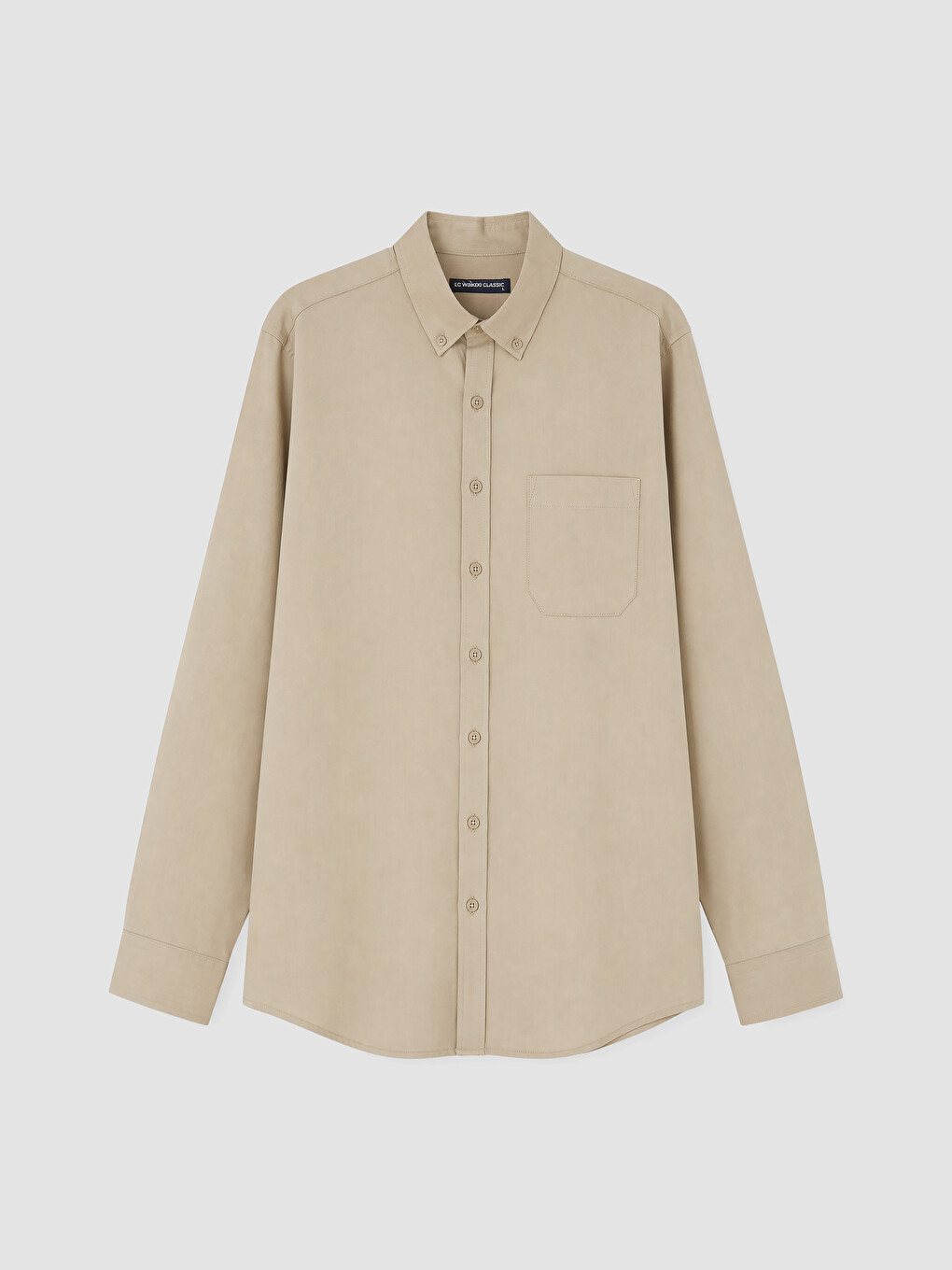 Regular Fit Men's Gabardine Shirt-3