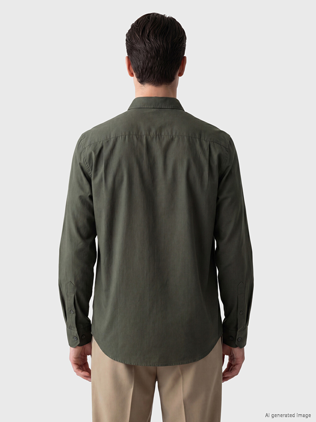 Regular Fit Gabardine Men's Shirt-3