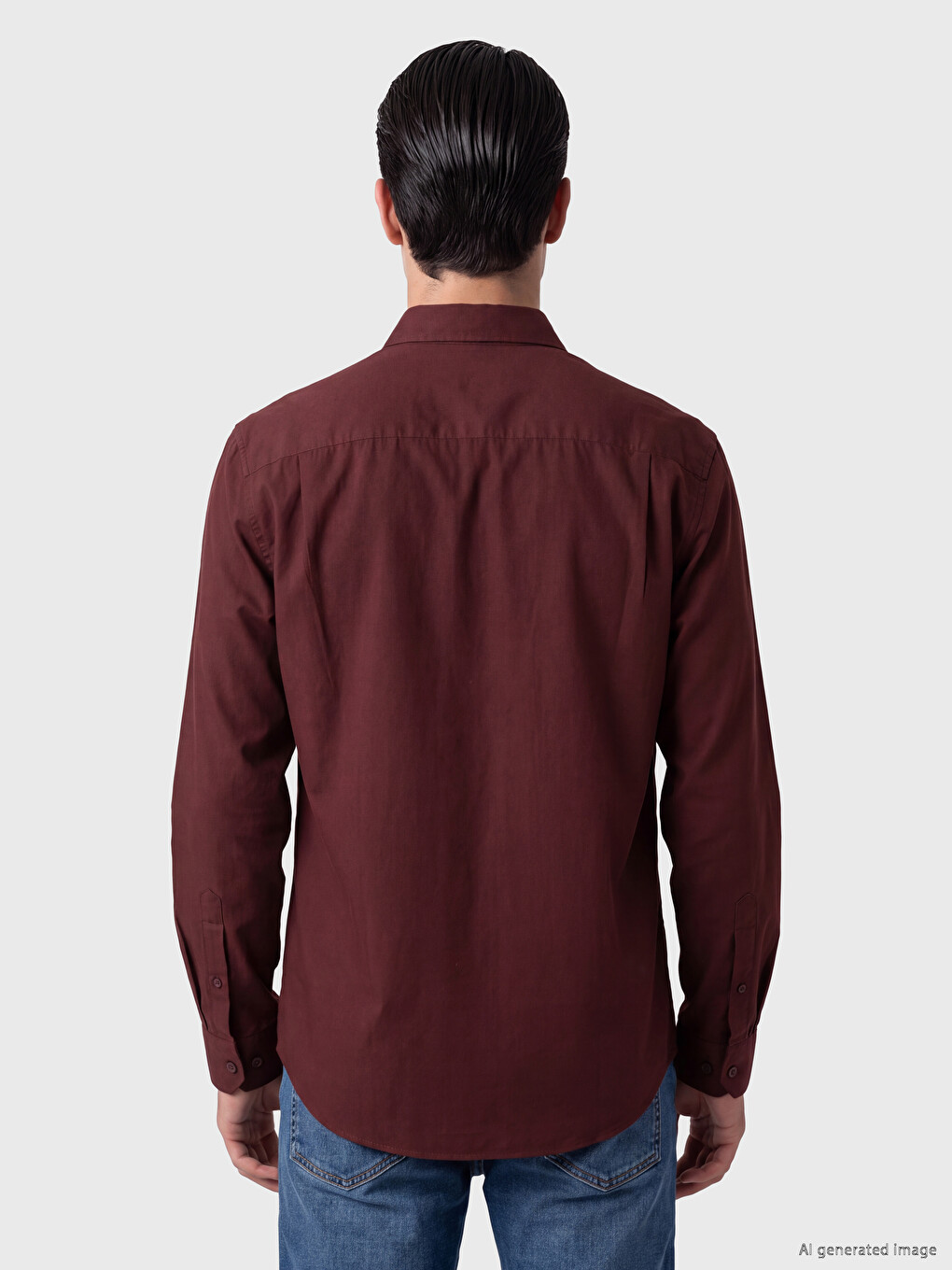 Man Bordeaux Shirt-2