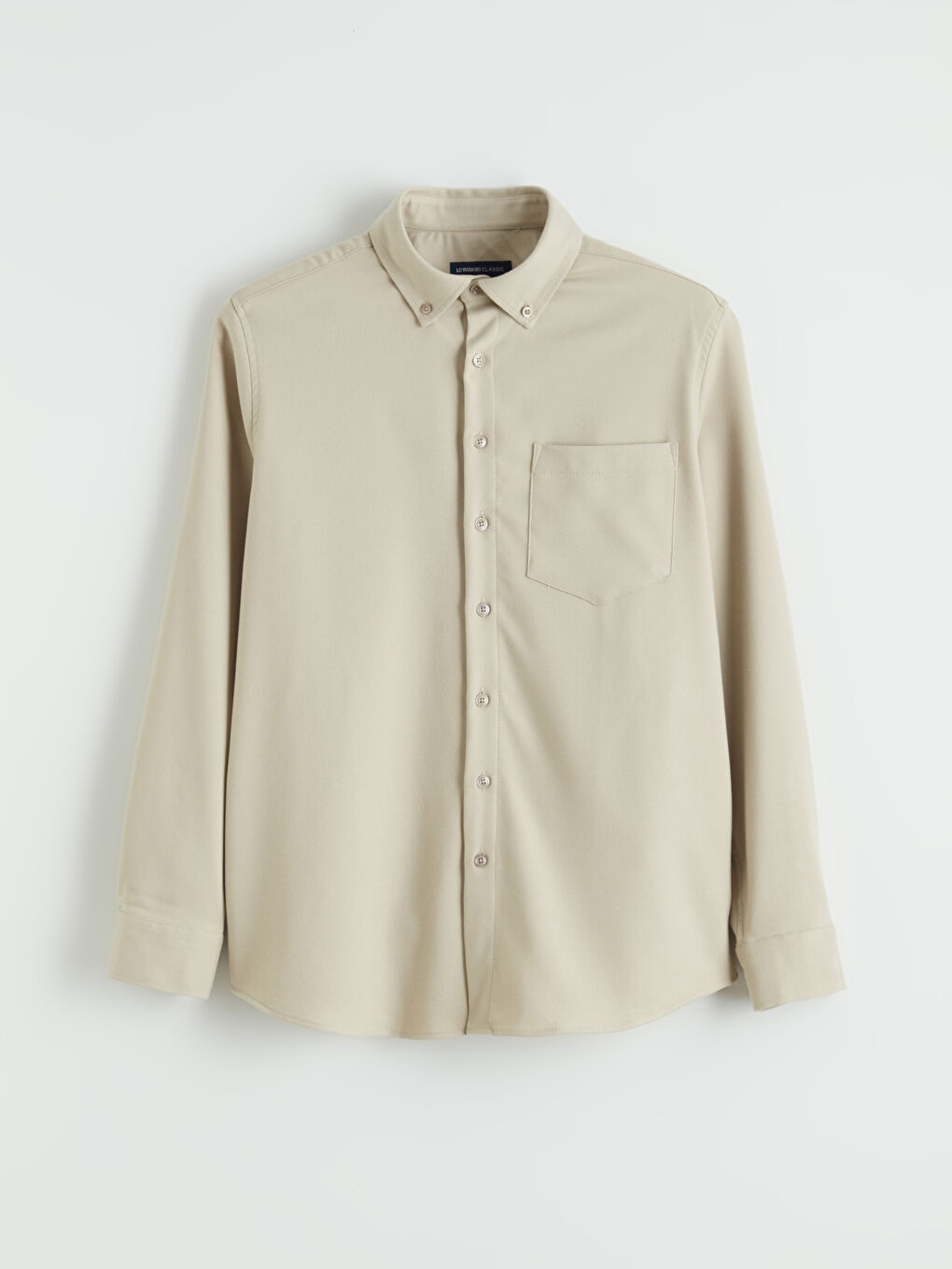 Bej Regular Fit Erkek Gömlek-4