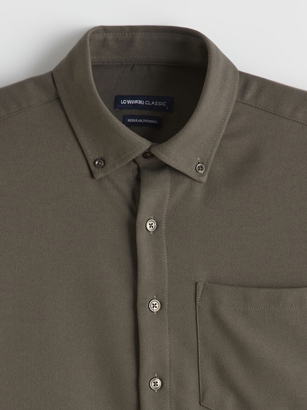 Gri Regular Fit Erkek Gömlek-5