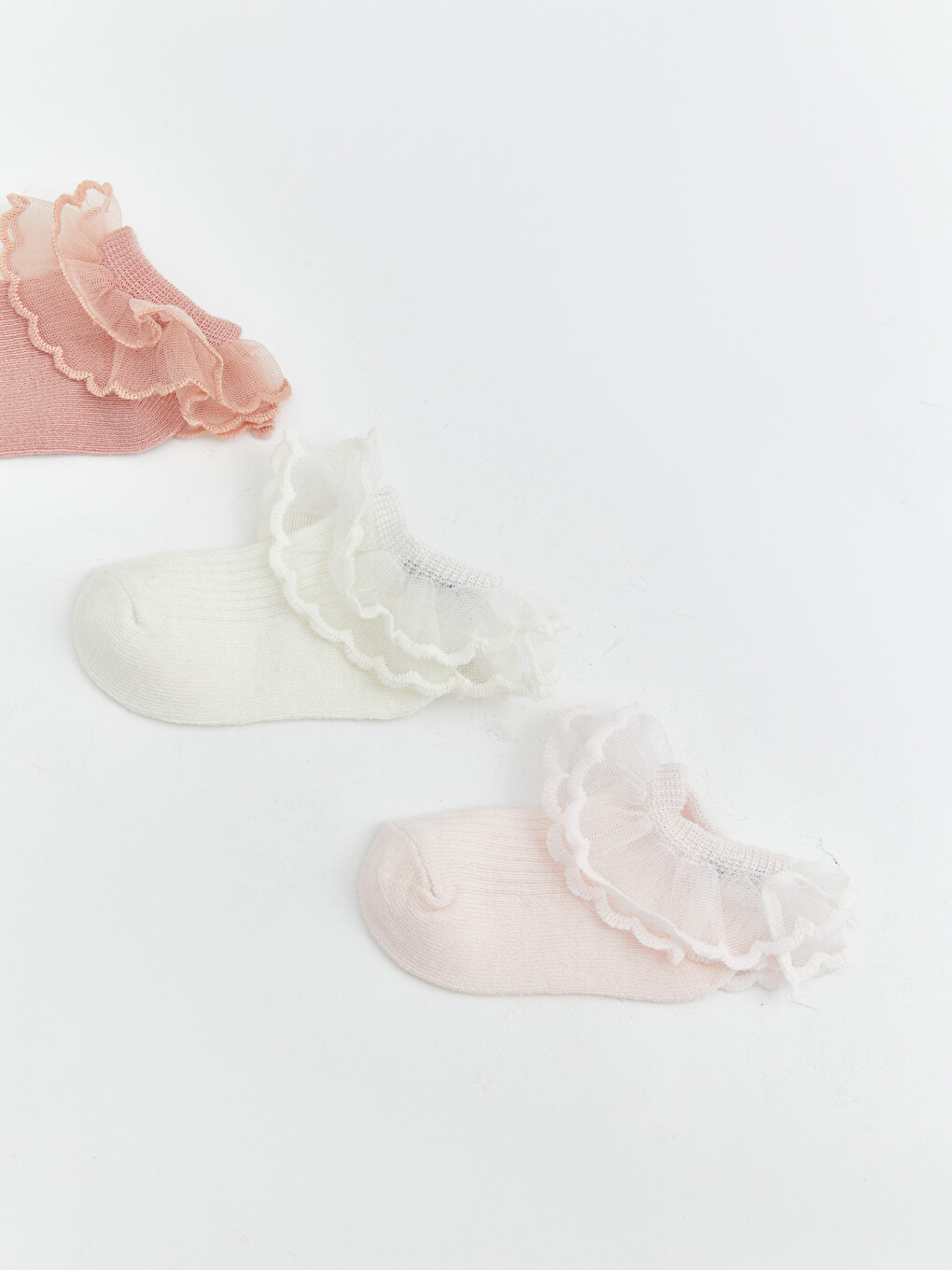 Baby Girl Pink Trainer Socks-1