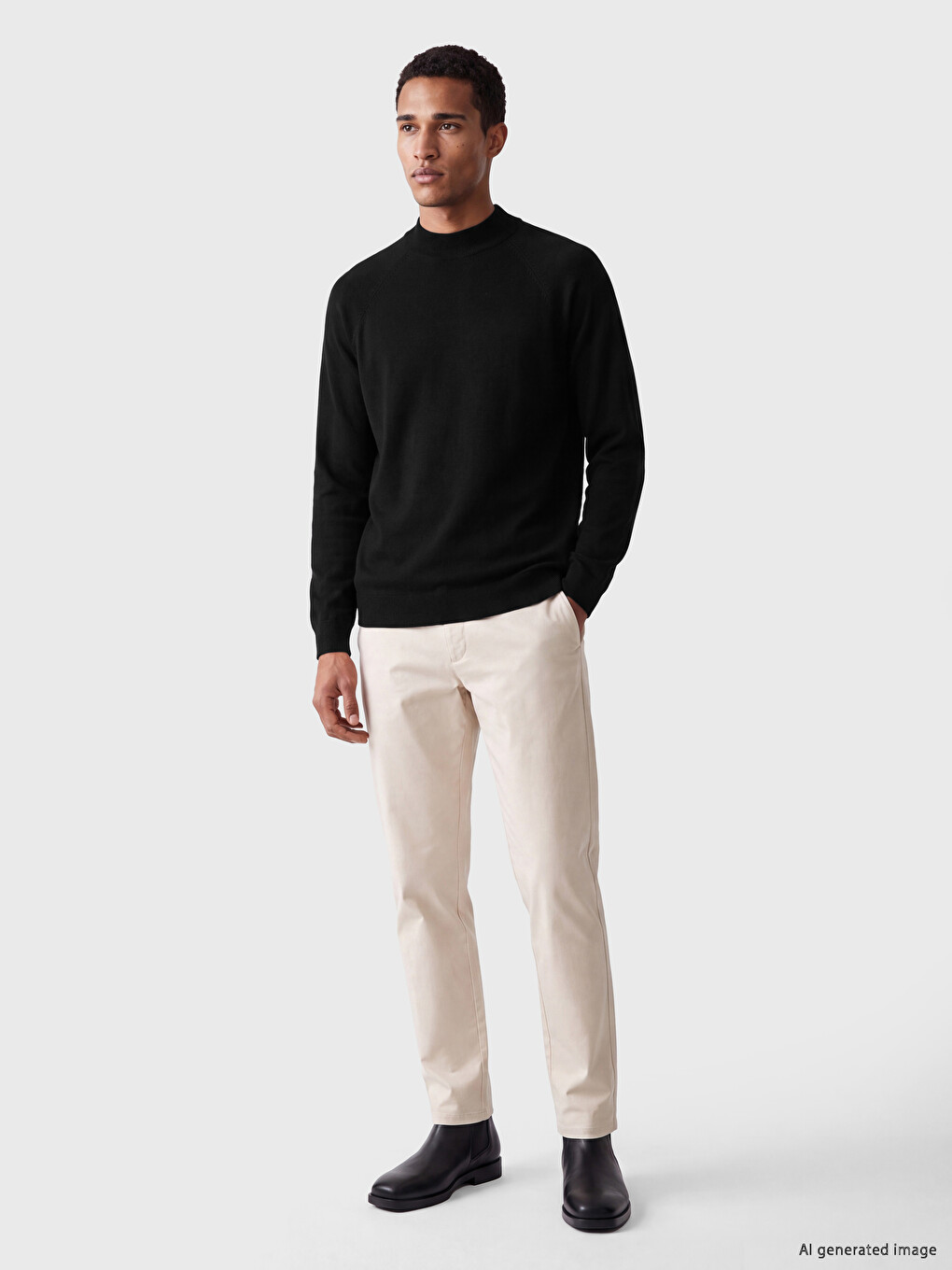 Man Black Sweater-1