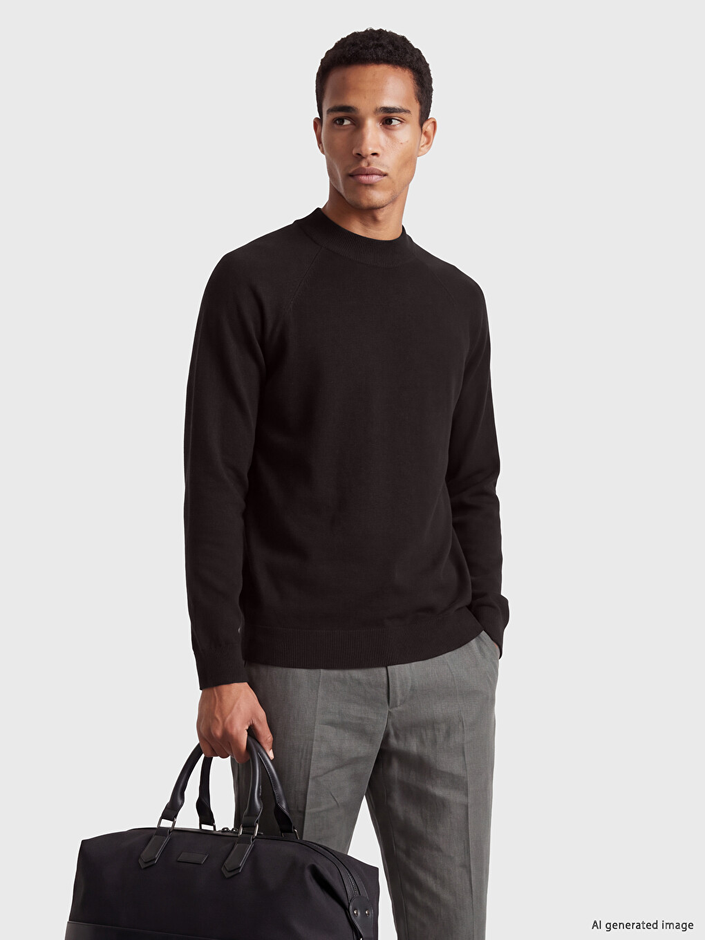 Man Brown Sweater