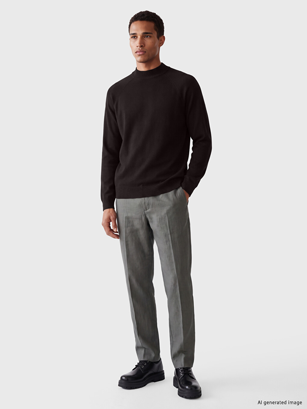 Man Brown Sweater-1