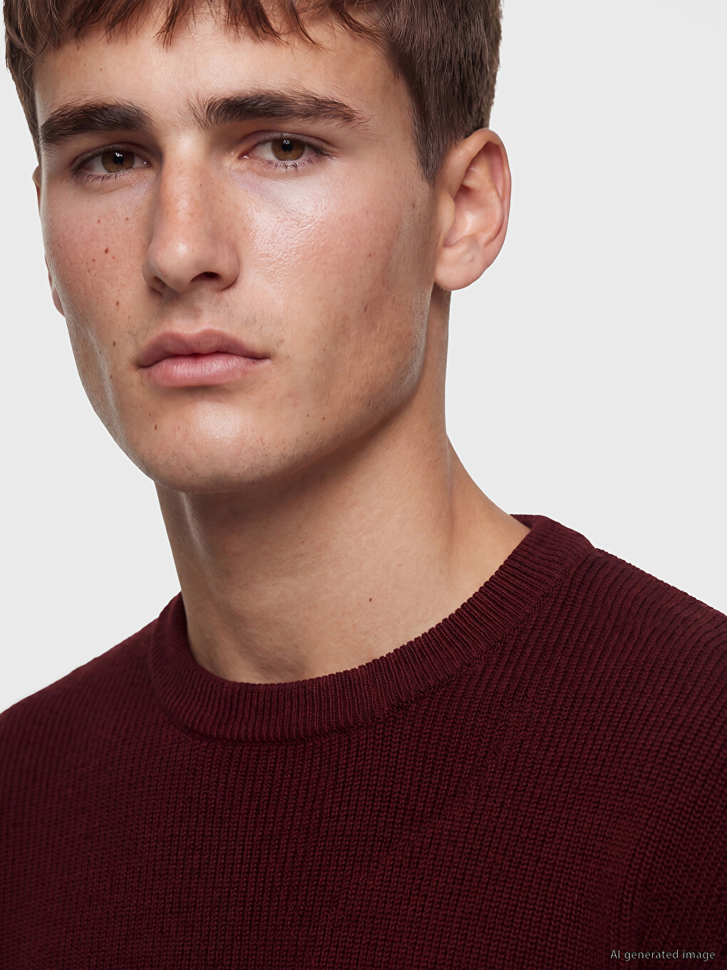 Man Bordeaux Sweater-2