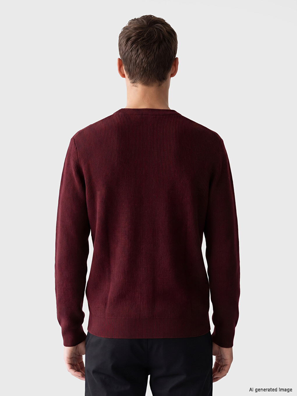 Man Bordeaux Sweater-3