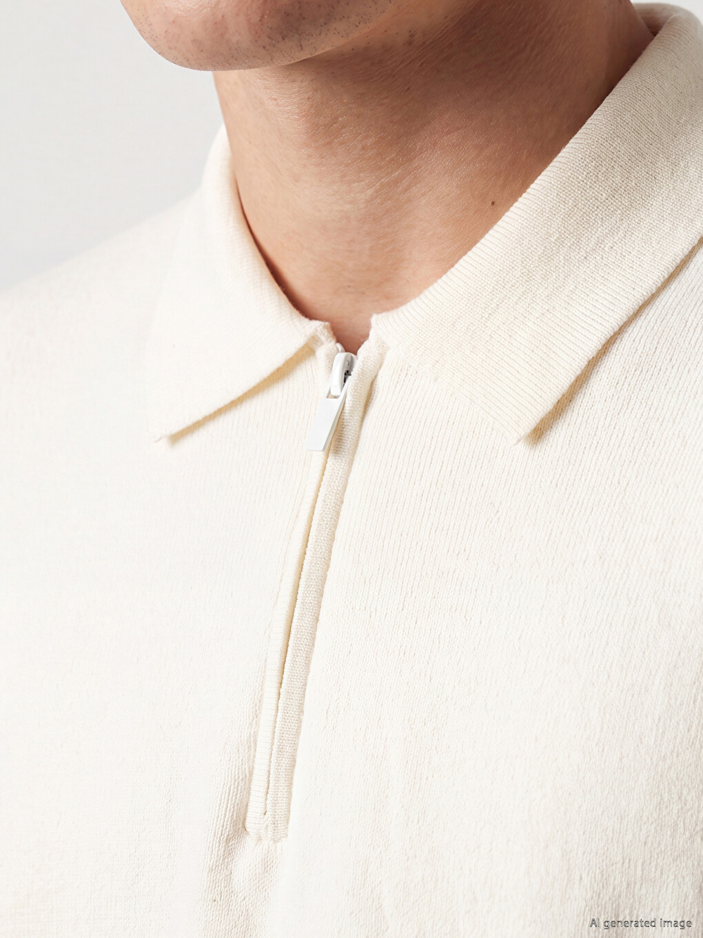 Man Ecru Sweater-2