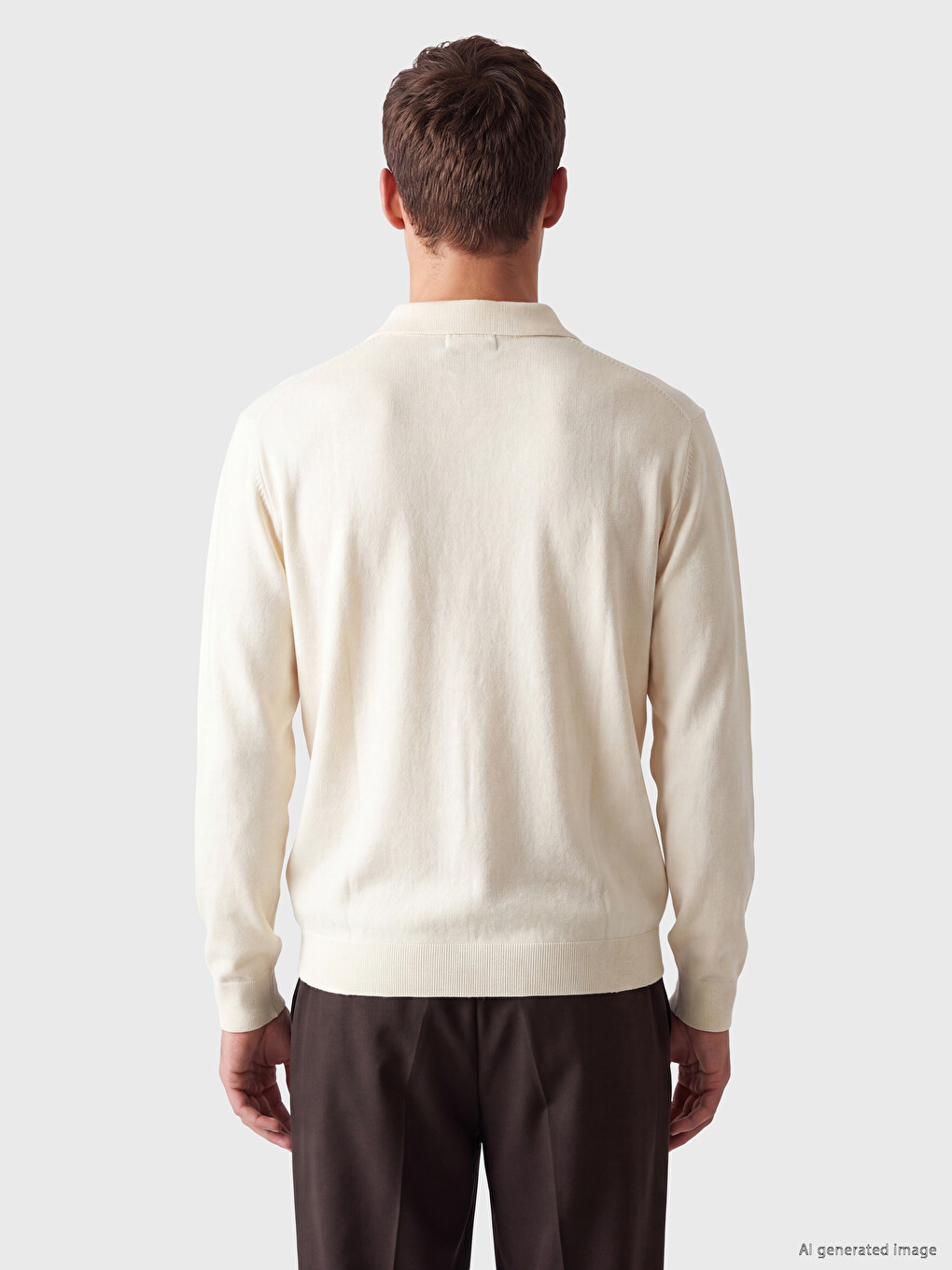 Man Ecru Sweater-3