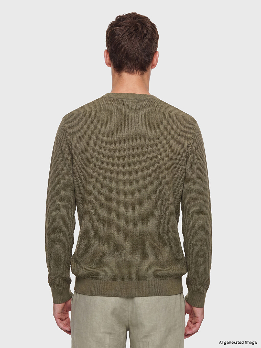 Pull-over En Maille À Col Rond Pour Homme-3