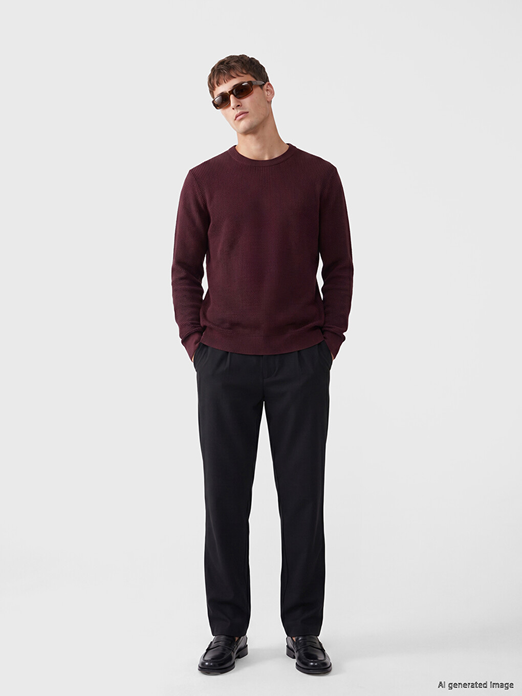 Crew Neck Men's Knitwear Sweater-1