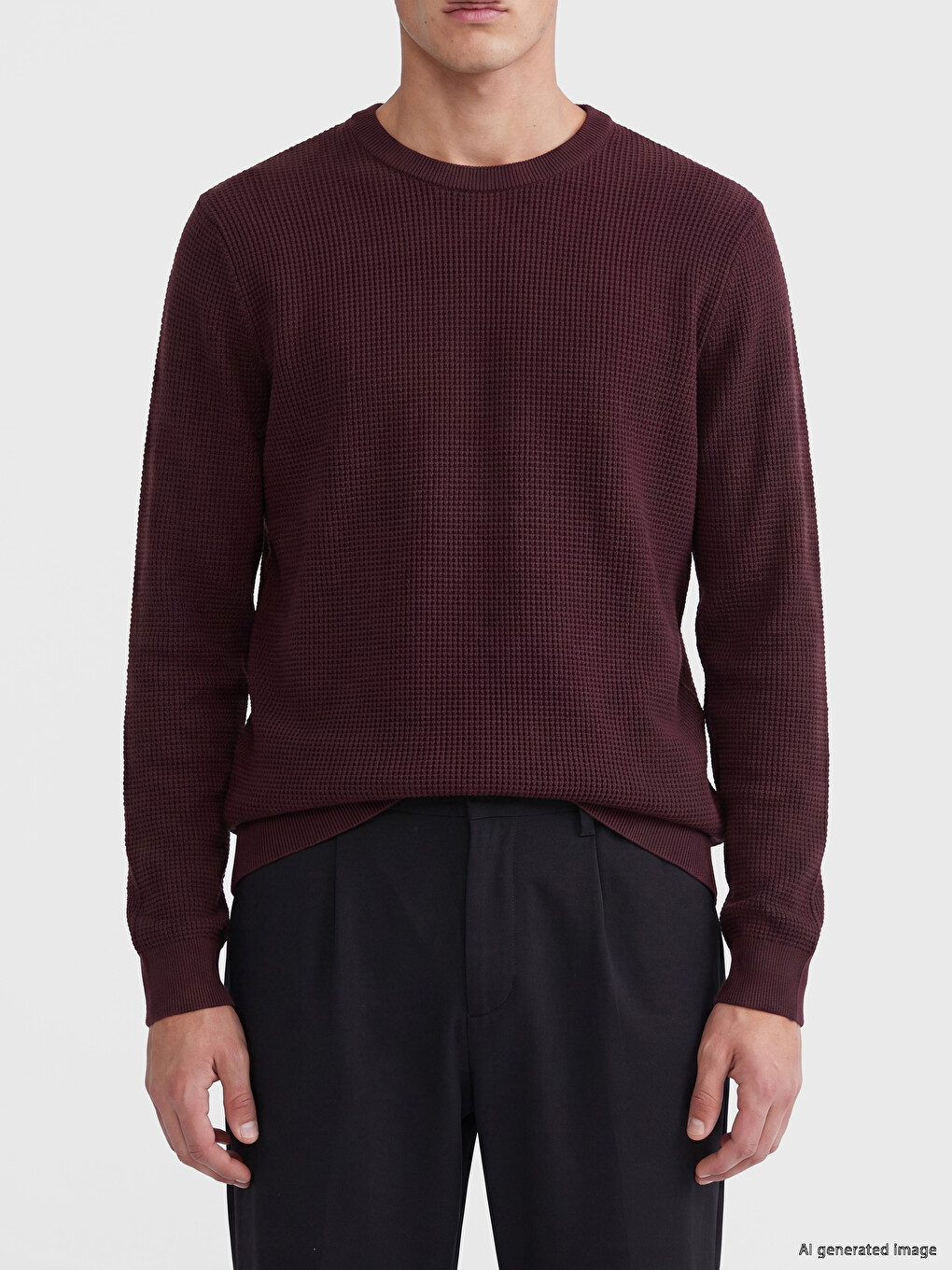Crew Neck Men's Knitwear Sweater-2