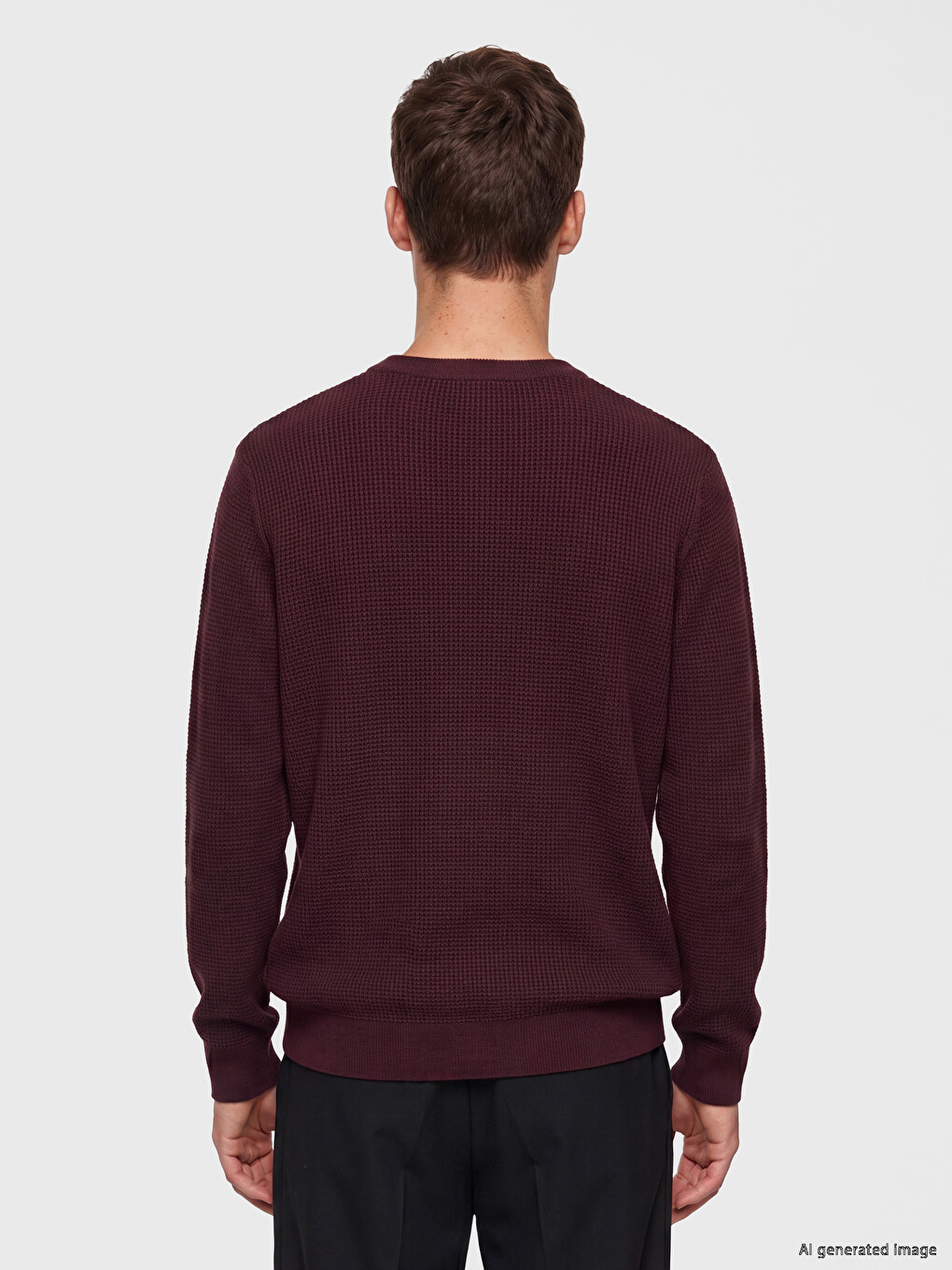 Crew Neck Men's Knitwear Sweater-3