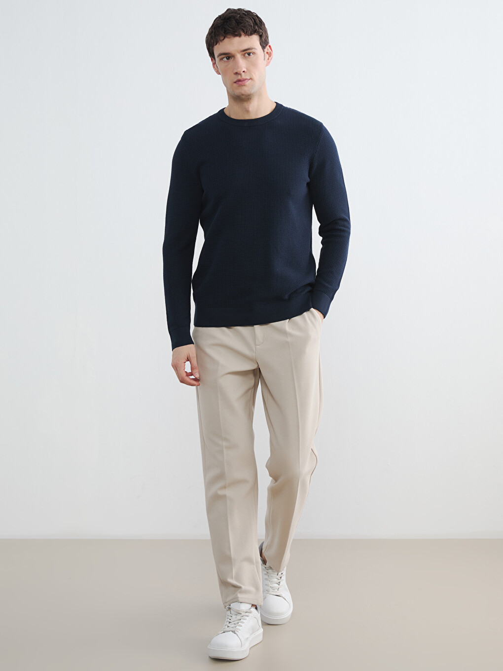 Crew Neck Men's Knitwear Sweater-1