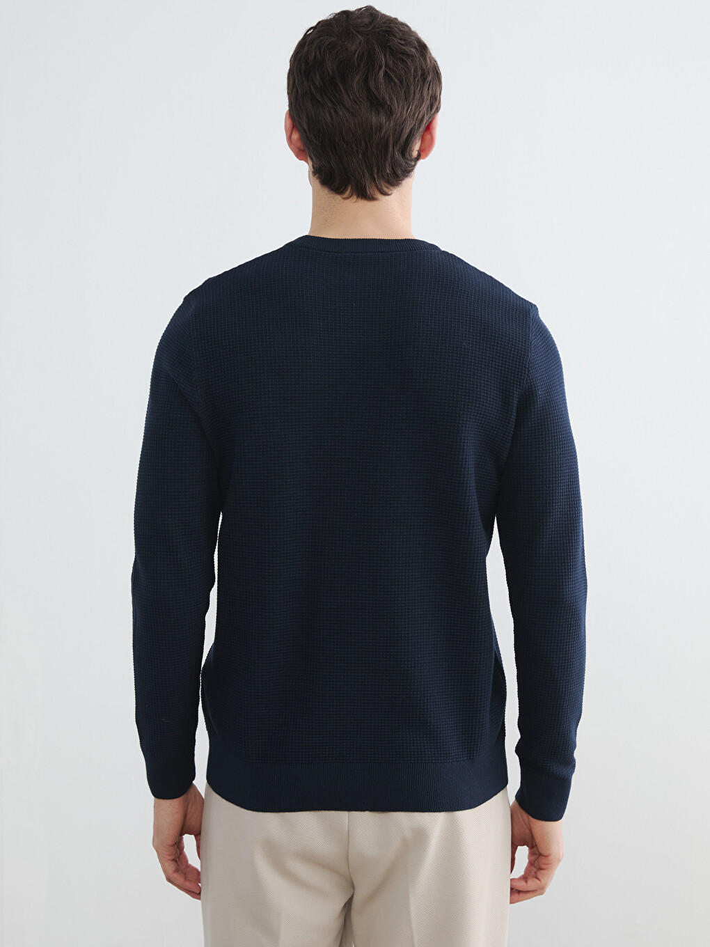 Crew Neck Men's Knitwear Sweater-3