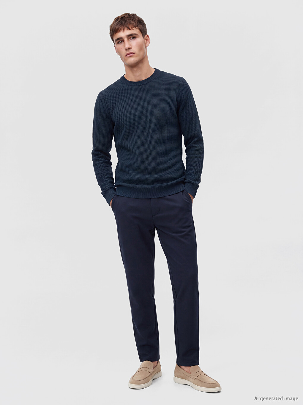 Crew Neck Men's Knitwear Sweater-1