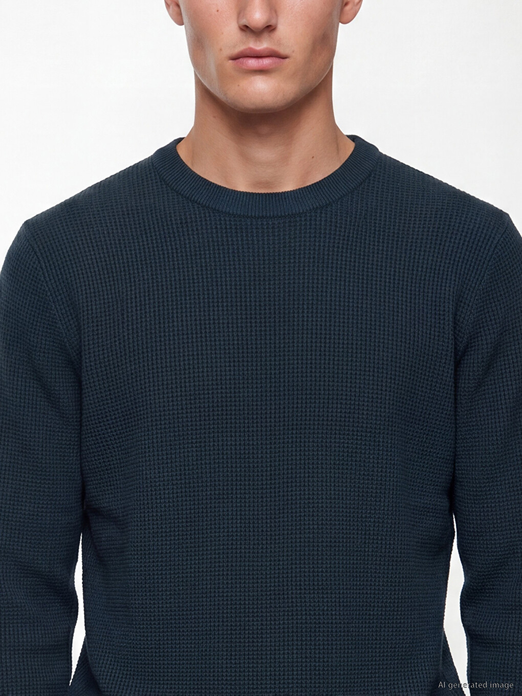 Crew Neck Men's Knitwear Sweater-2
