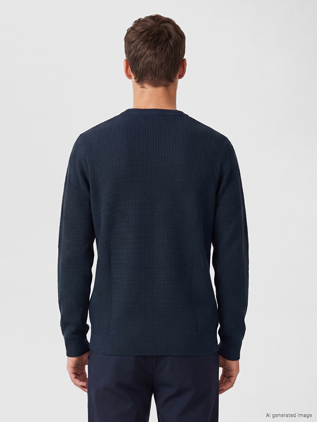 Crew Neck Men's Knitwear Sweater-3