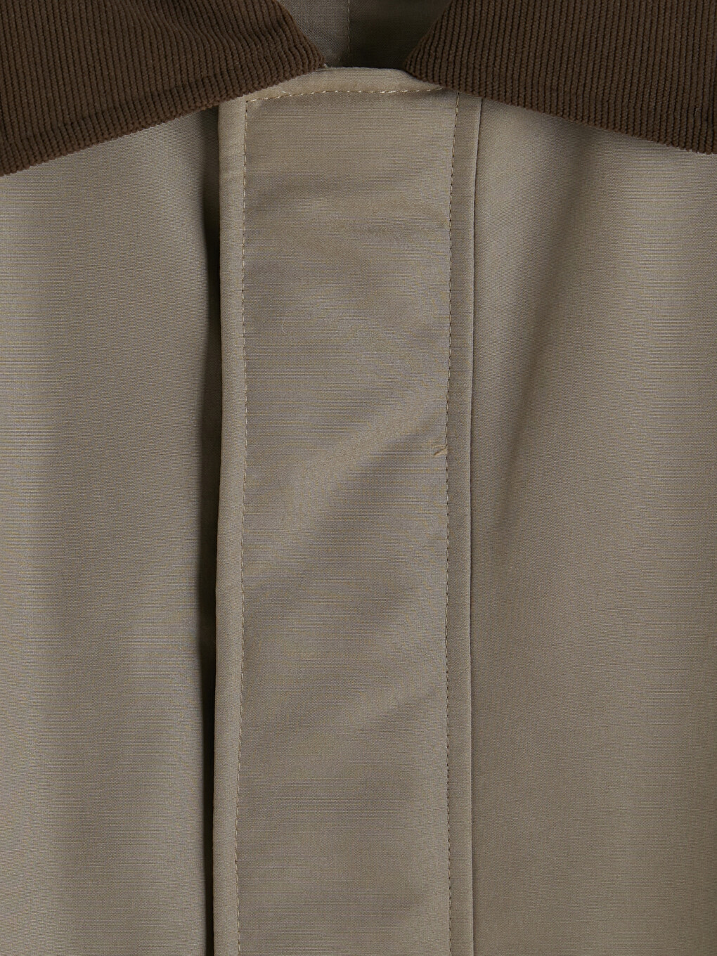 Bej Regular Fit Kadife Yaka Erkek Mont-5