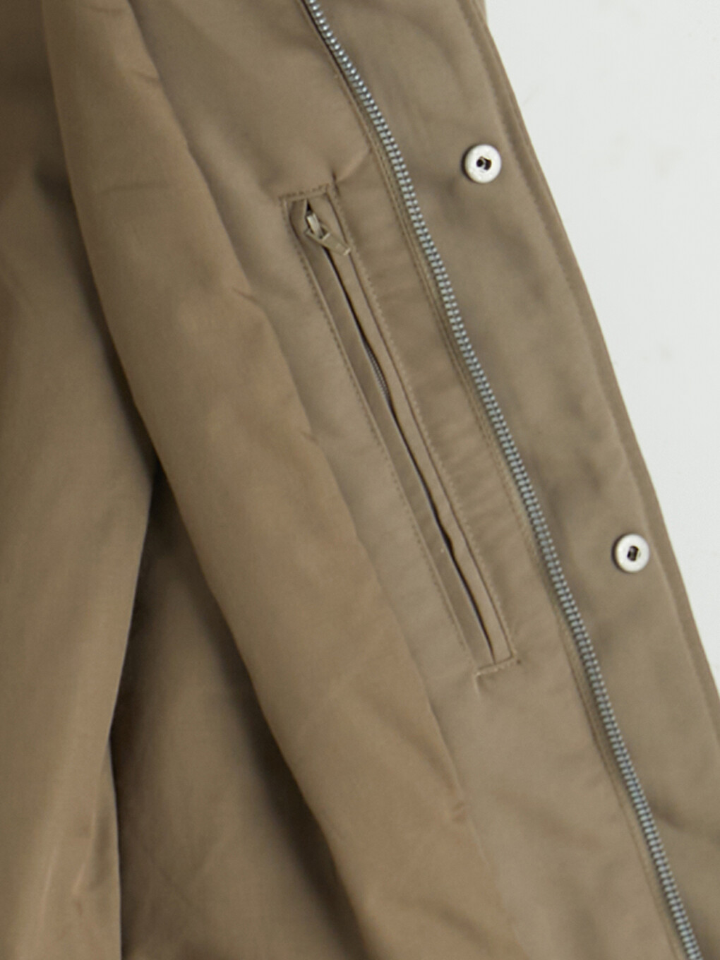 Bej Regular Fit Kadife Yaka Erkek Mont-6