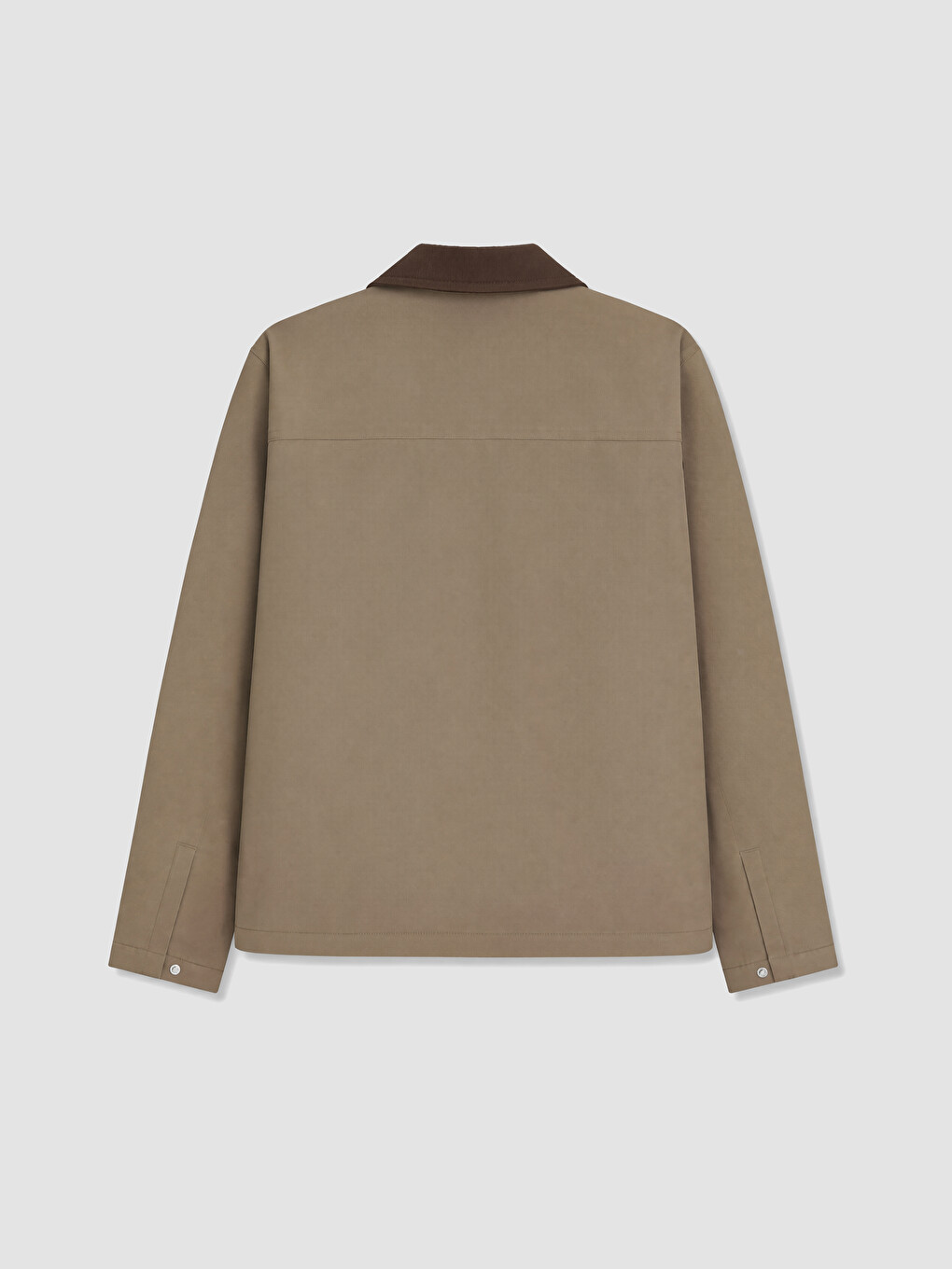 Bej Regular Fit Kadife Yaka Erkek Mont-7