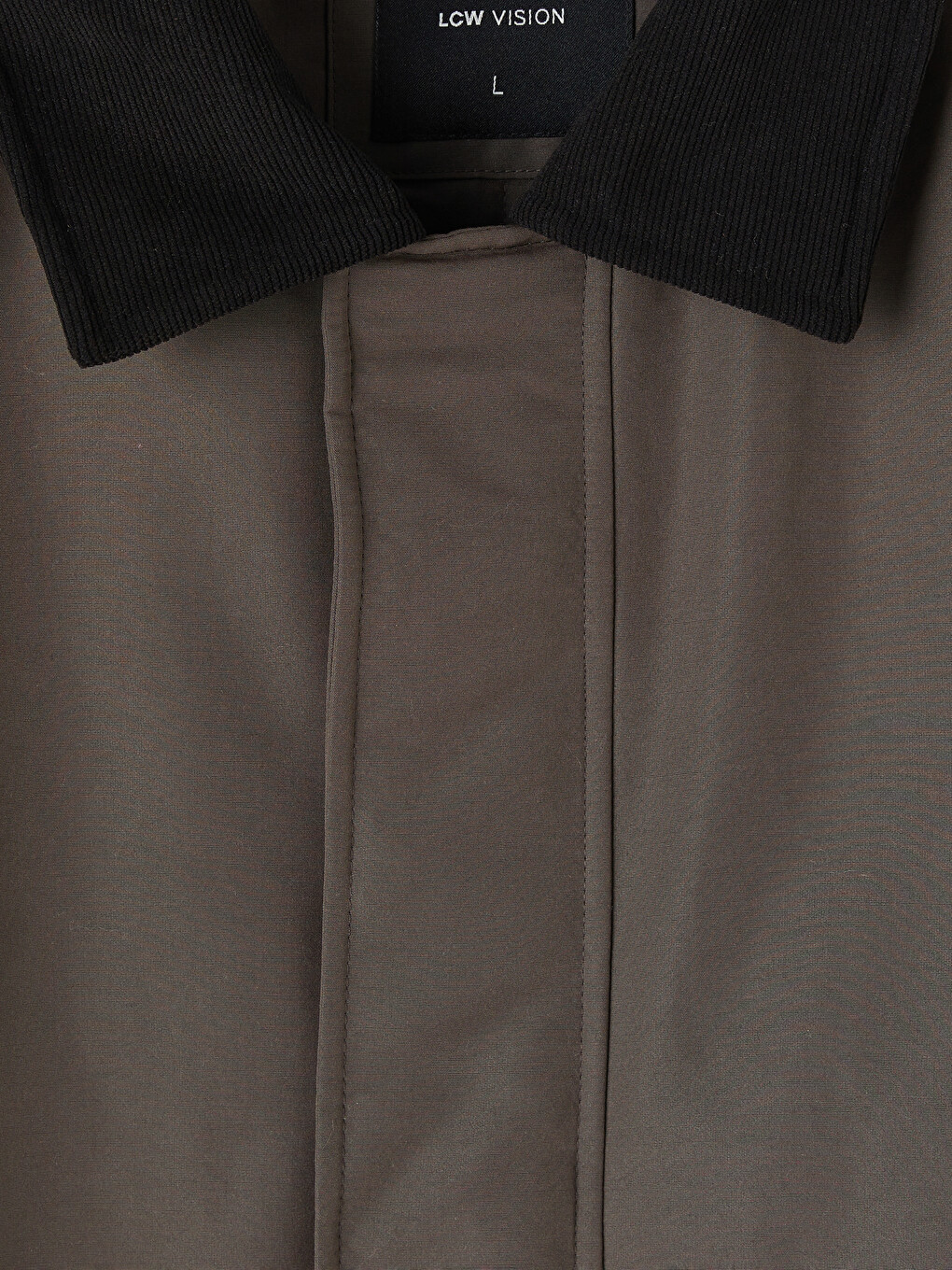 Regular Fit Velvet Collar Men's Coat-6