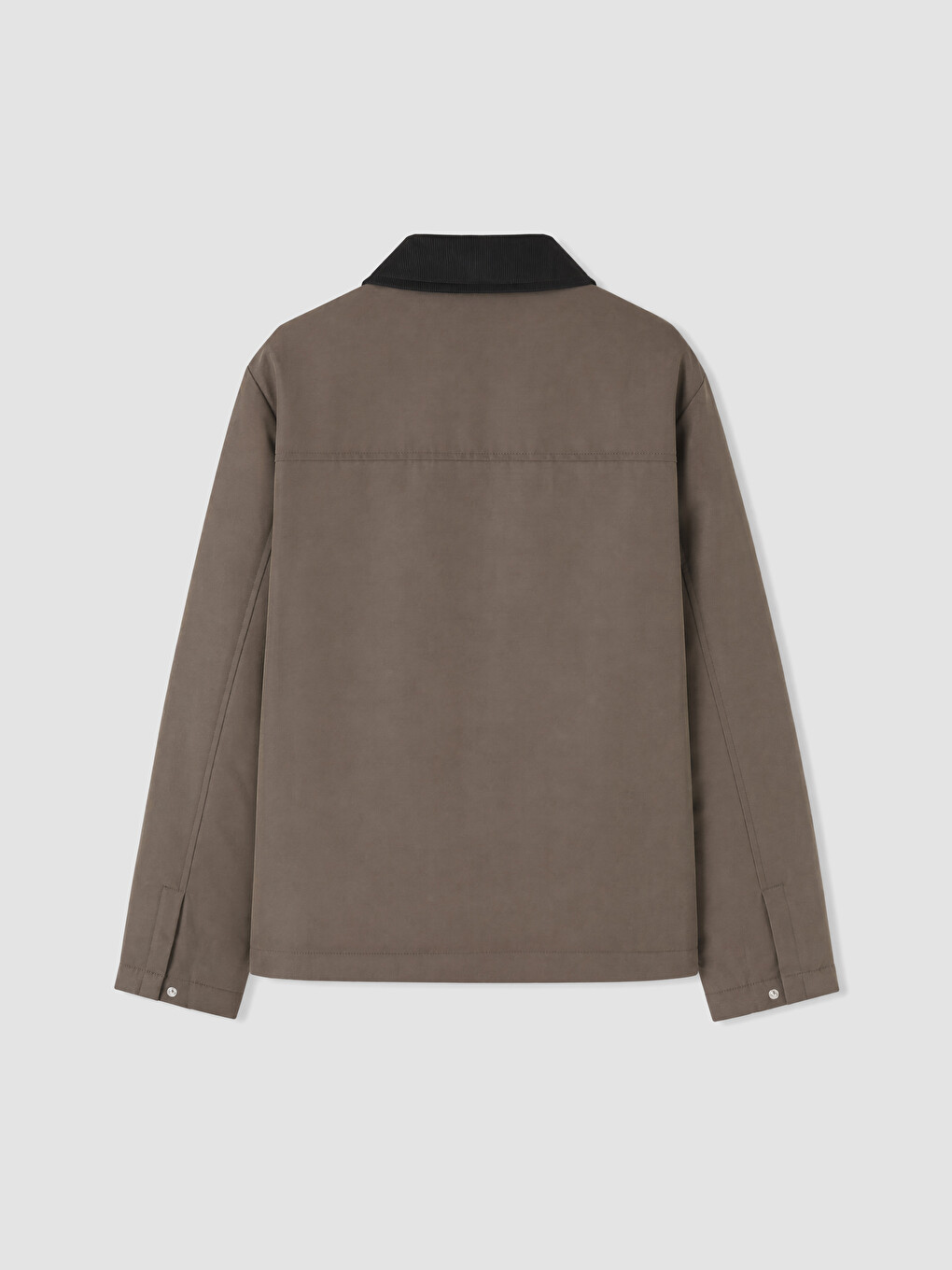 Regular Fit Velvet Collar Men's Coat-8