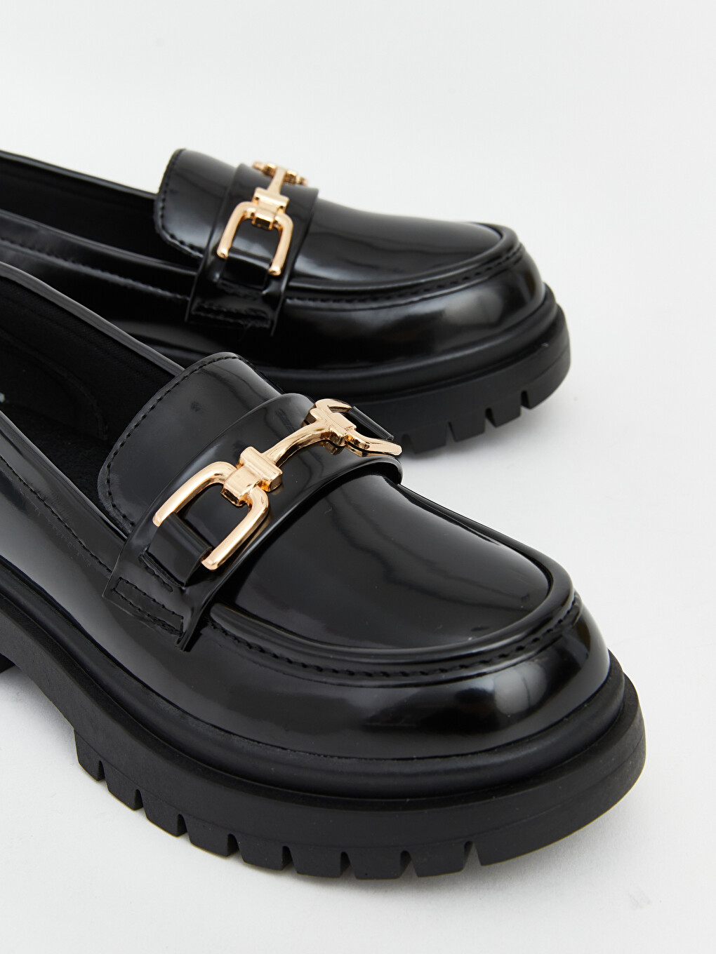 Deri Görünümlü Kız Çocuk Loafer-2