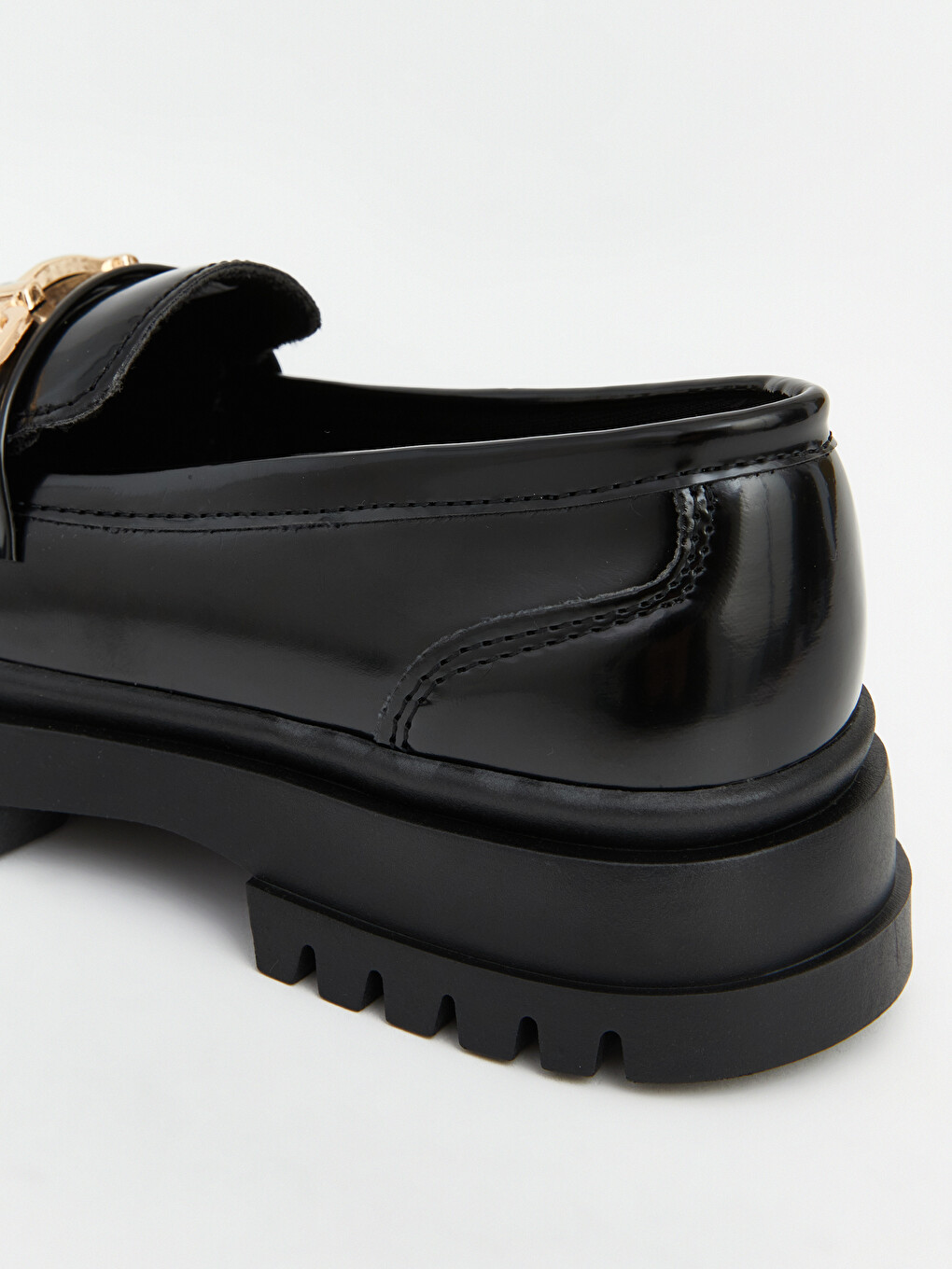 Deri Görünümlü Kız Çocuk Loafer-4
