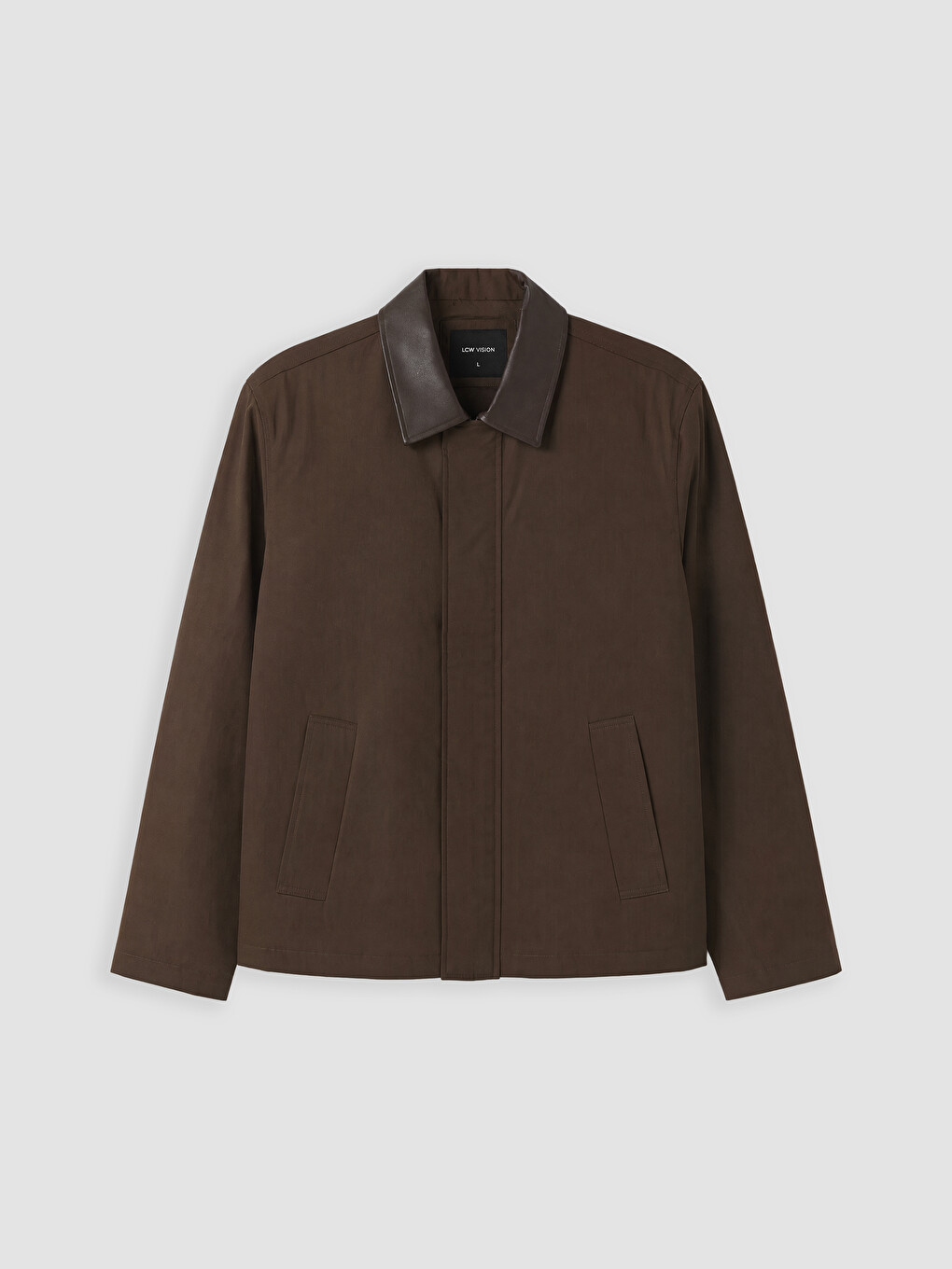 Regular Fit Contrast Collar Men's Jacket-3