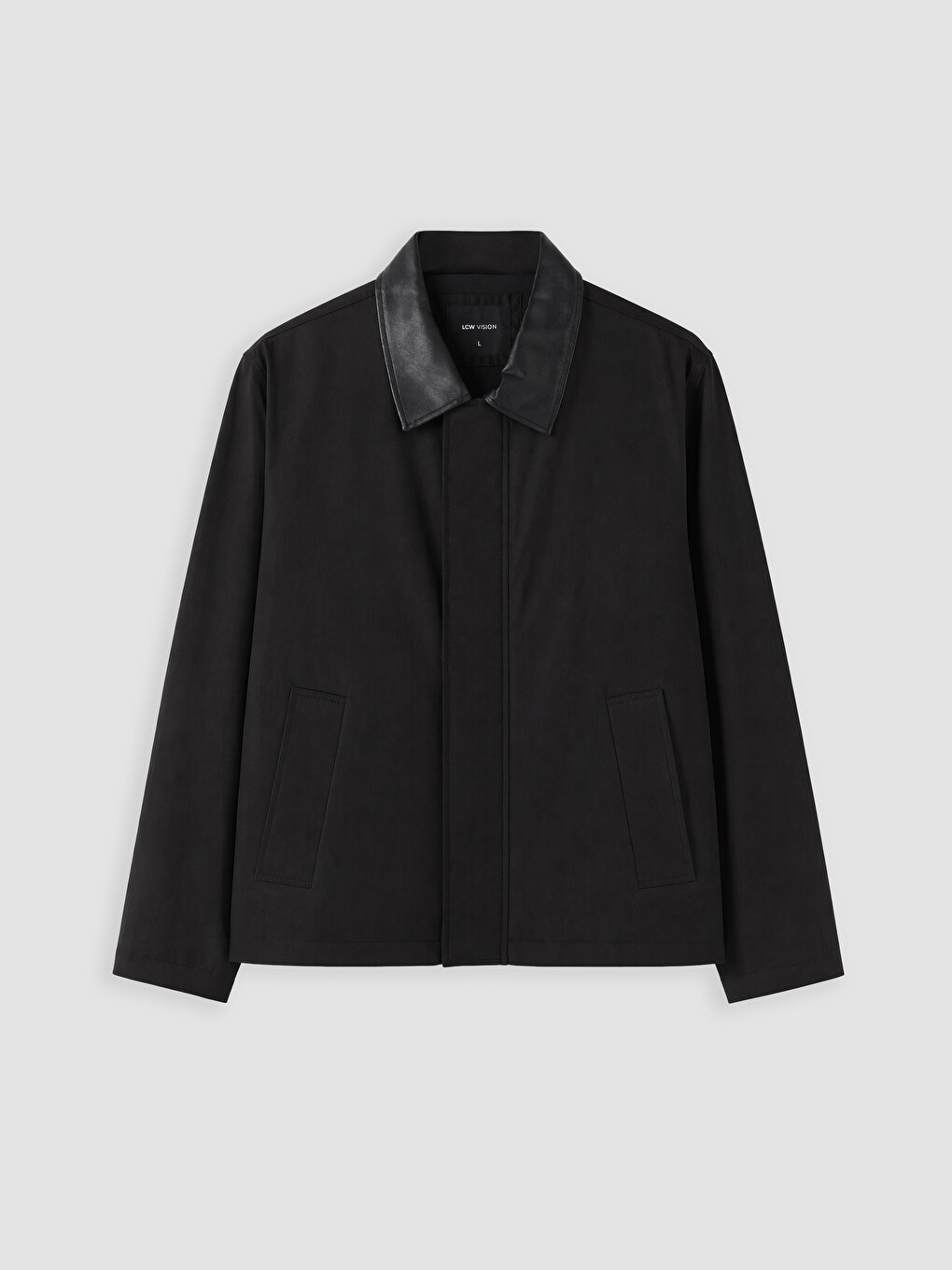 Regular Fit Contrast Collar Men's Jacket-3