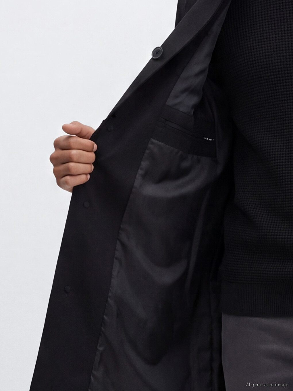 Loose Fit Shirt Collar Men's Coat-2