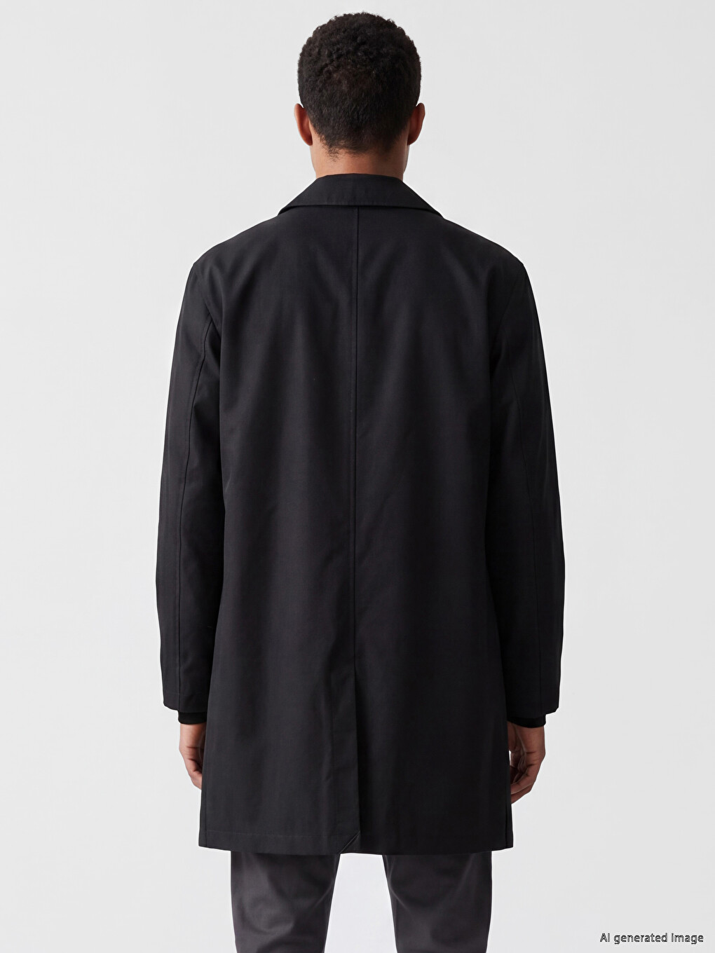 Loose Fit Shirt Collar Men's Coat-3