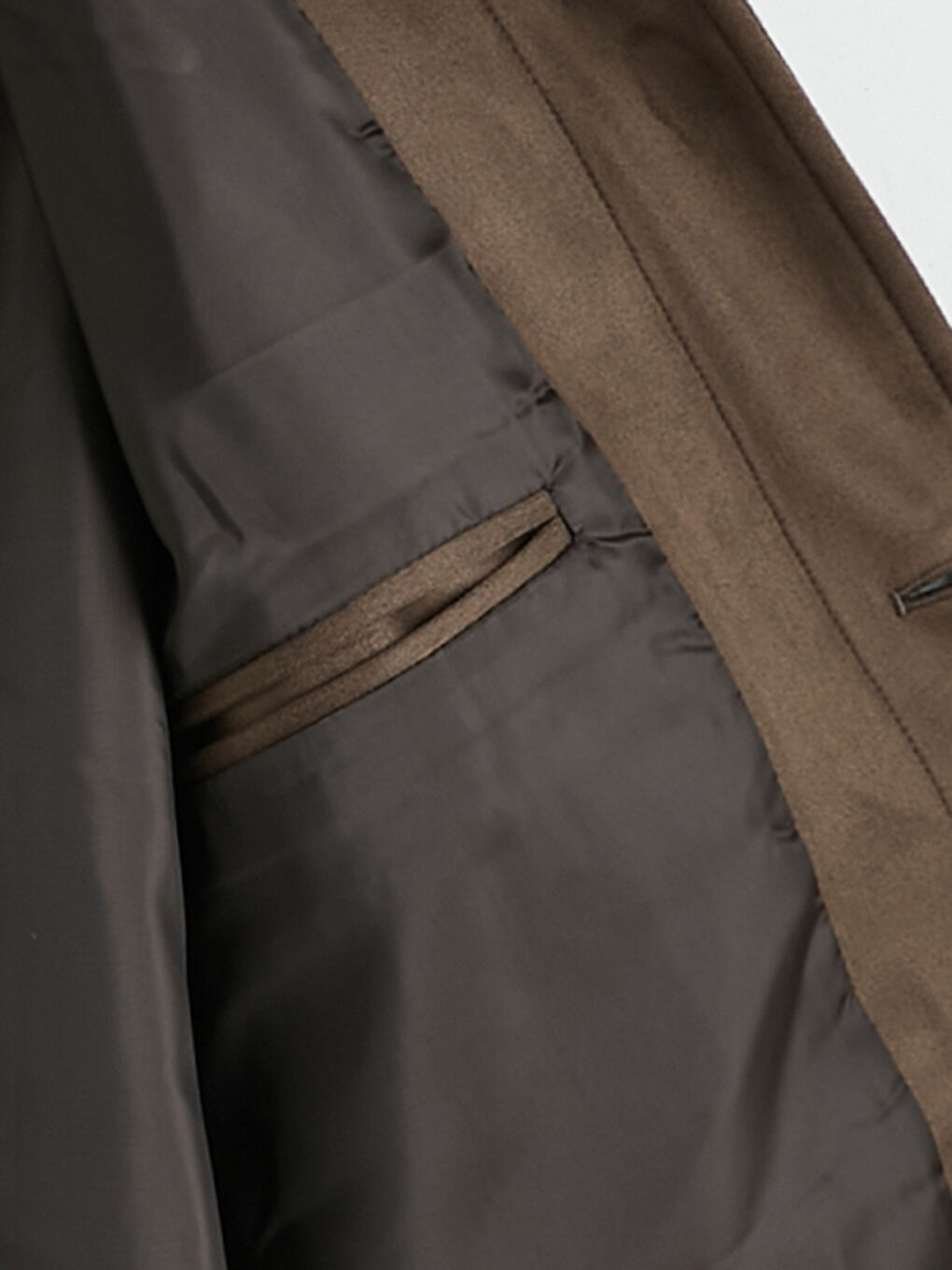 Kahverengi Slim Fit Erkek Süet Mont-1