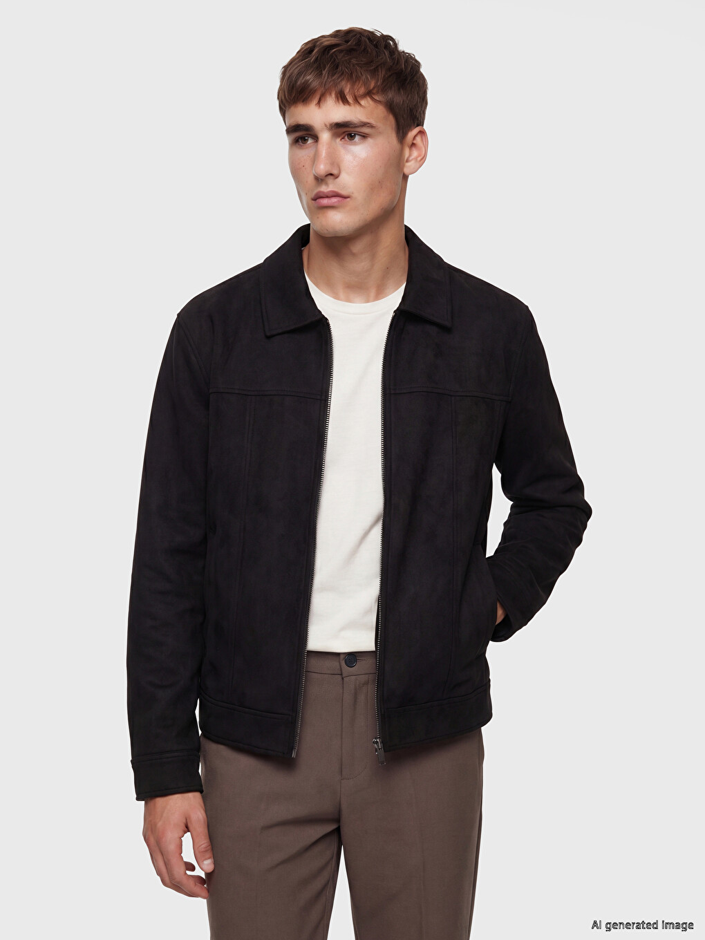 Man Black Jacket