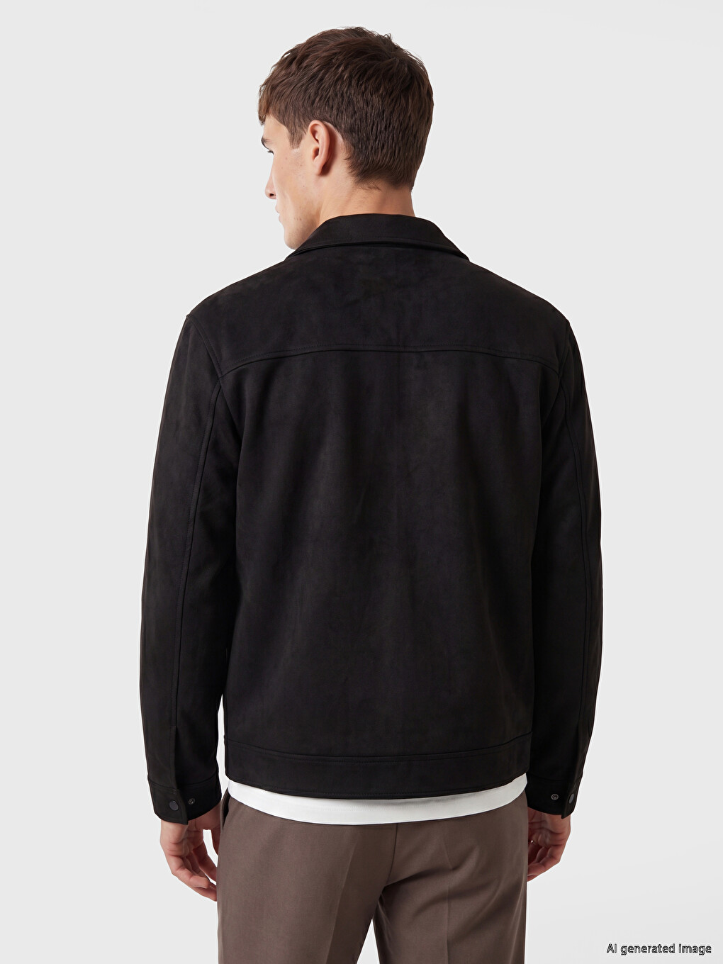 Man Black Jacket-4